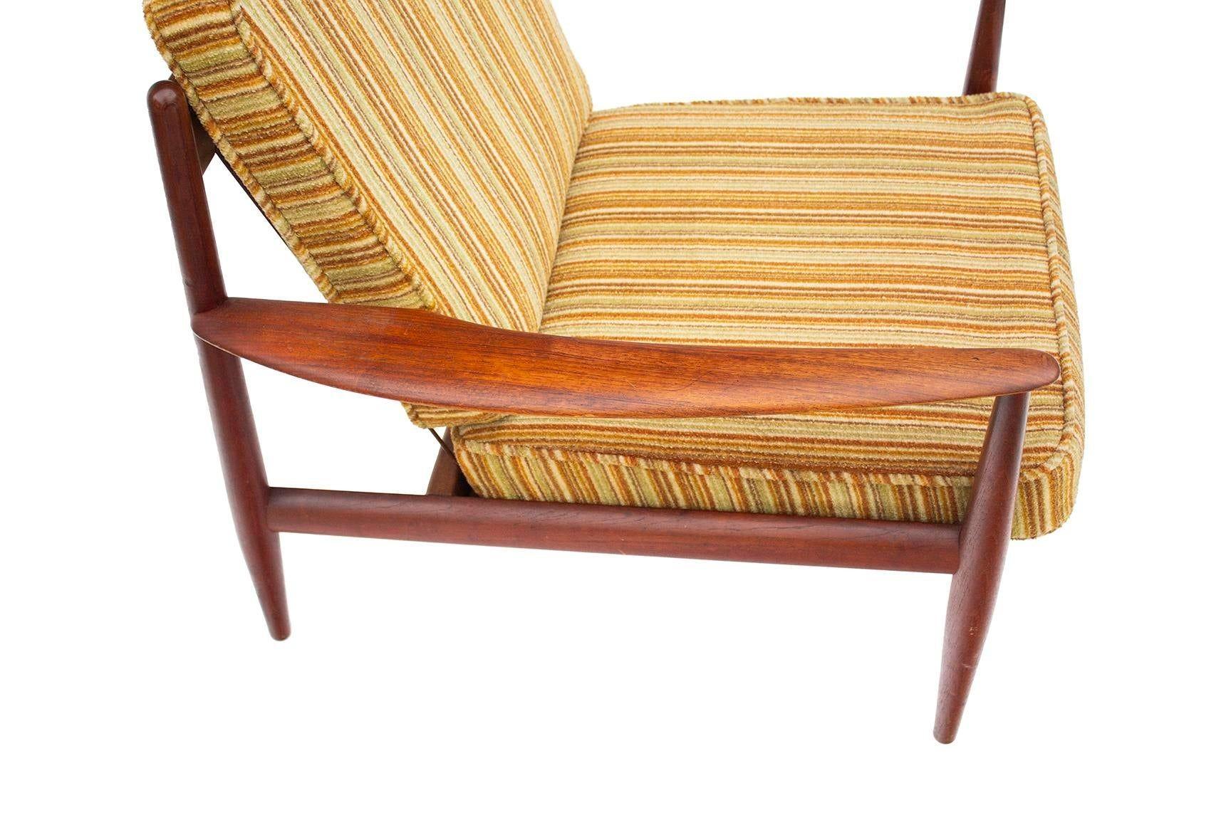 North American Danish Teak Armchair by Grete Jalk For Sale