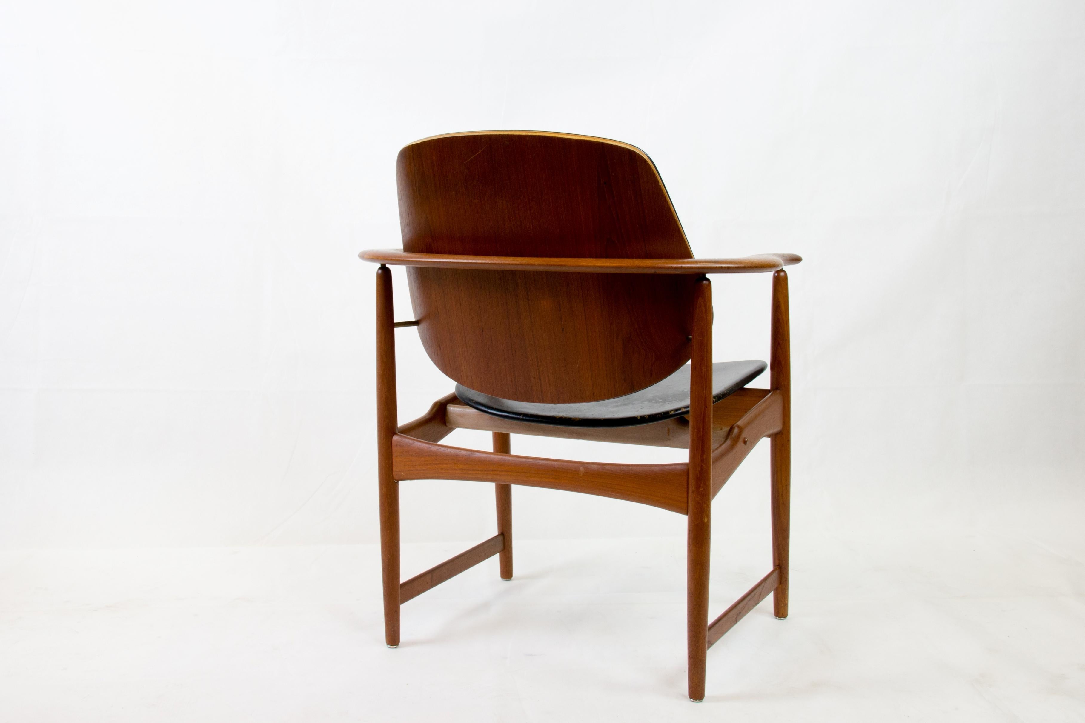 Mid-Century Modern Danish teak armchair 