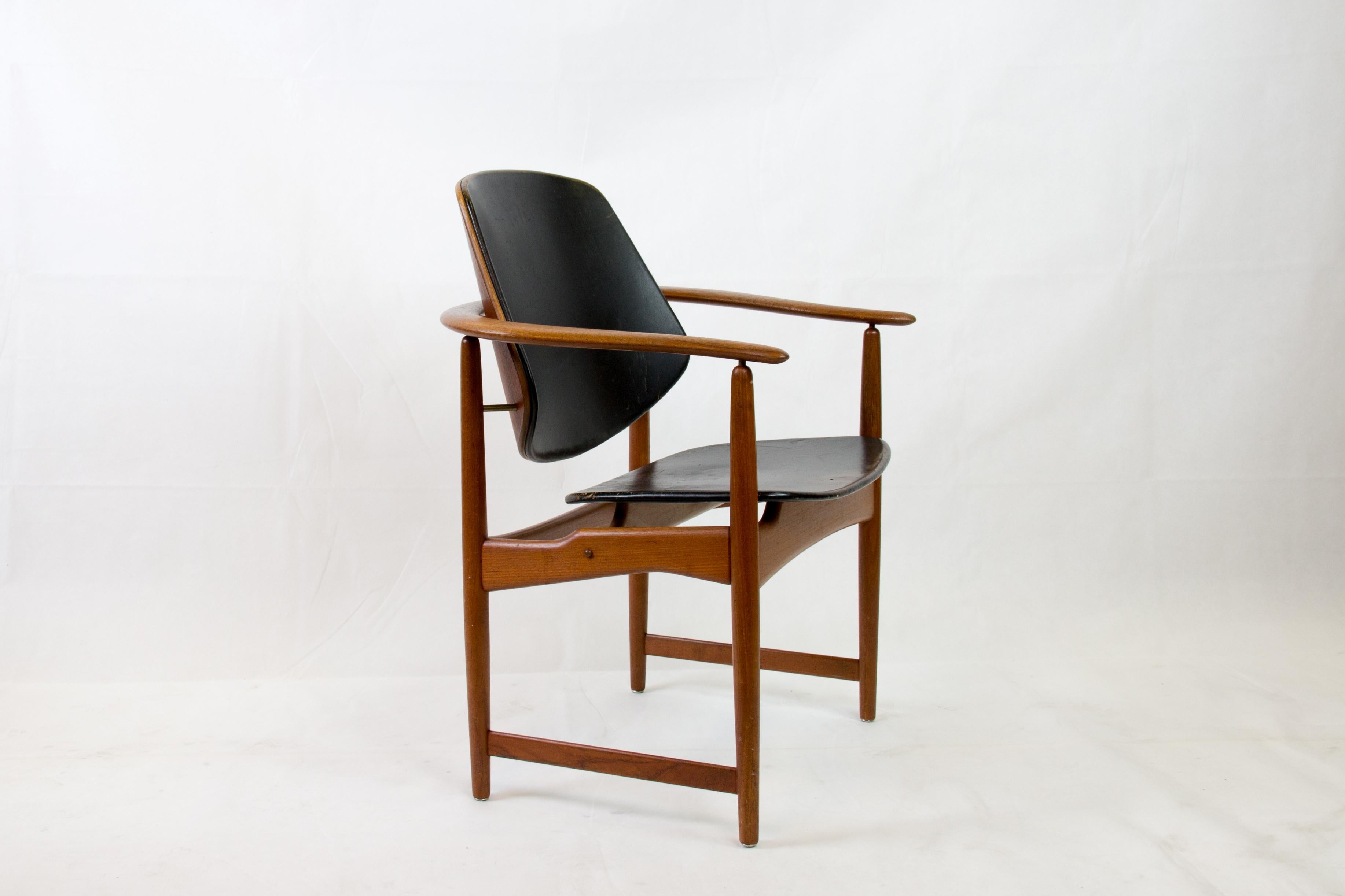 Danish teak armchair 