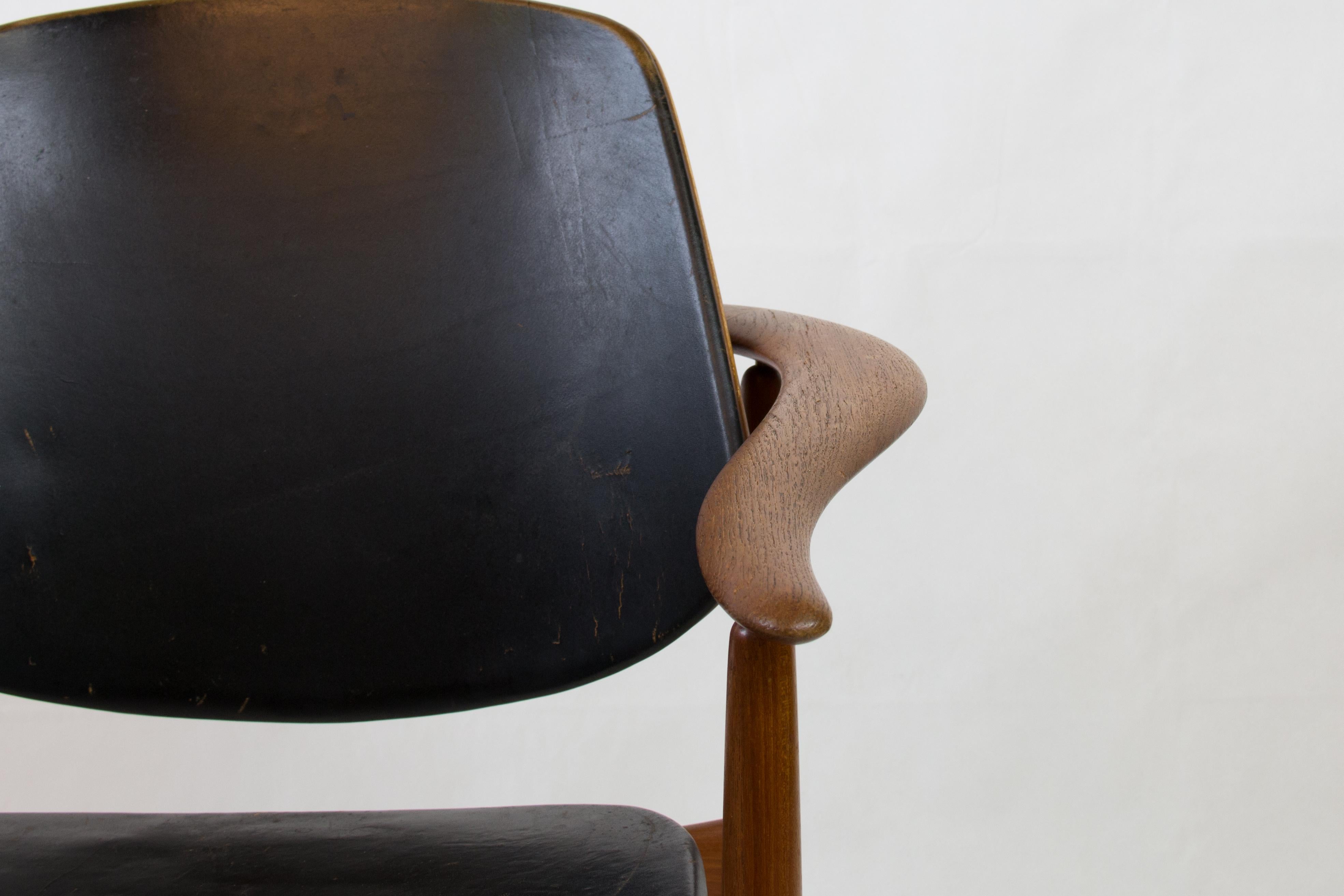 Danish teak armchair 