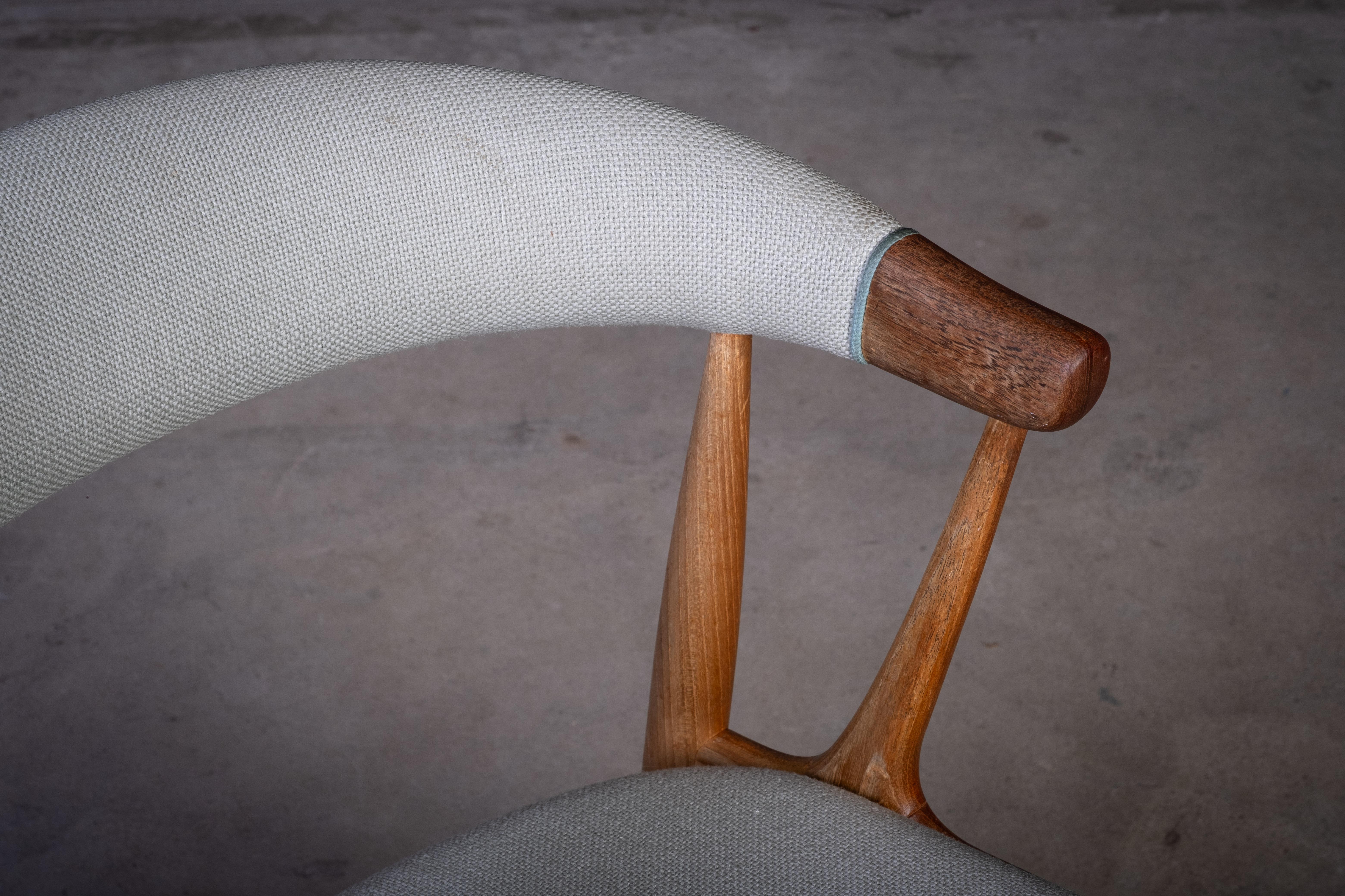 Sillón danés de teca Modelo BA113 de Johannes Andersen, años 60 en venta 3