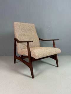 Danish Teak Armchair Newly Upholstered, 1960s