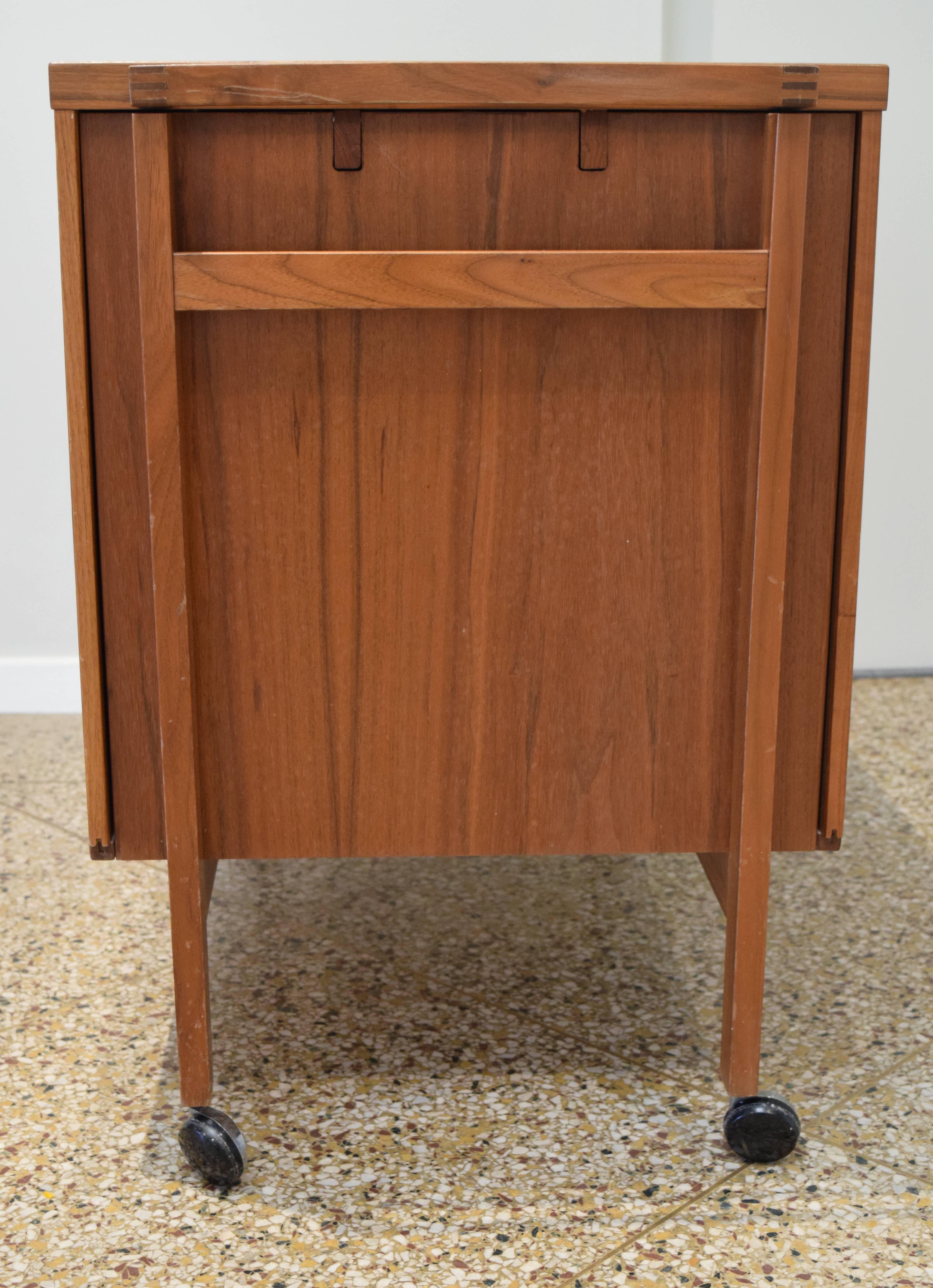 Danish Teak Bar Cart by Niels Erik Glasdam Jensen 6