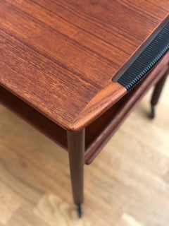 Danish Teak Bar Serving Trolley Scandinavian Midcentury