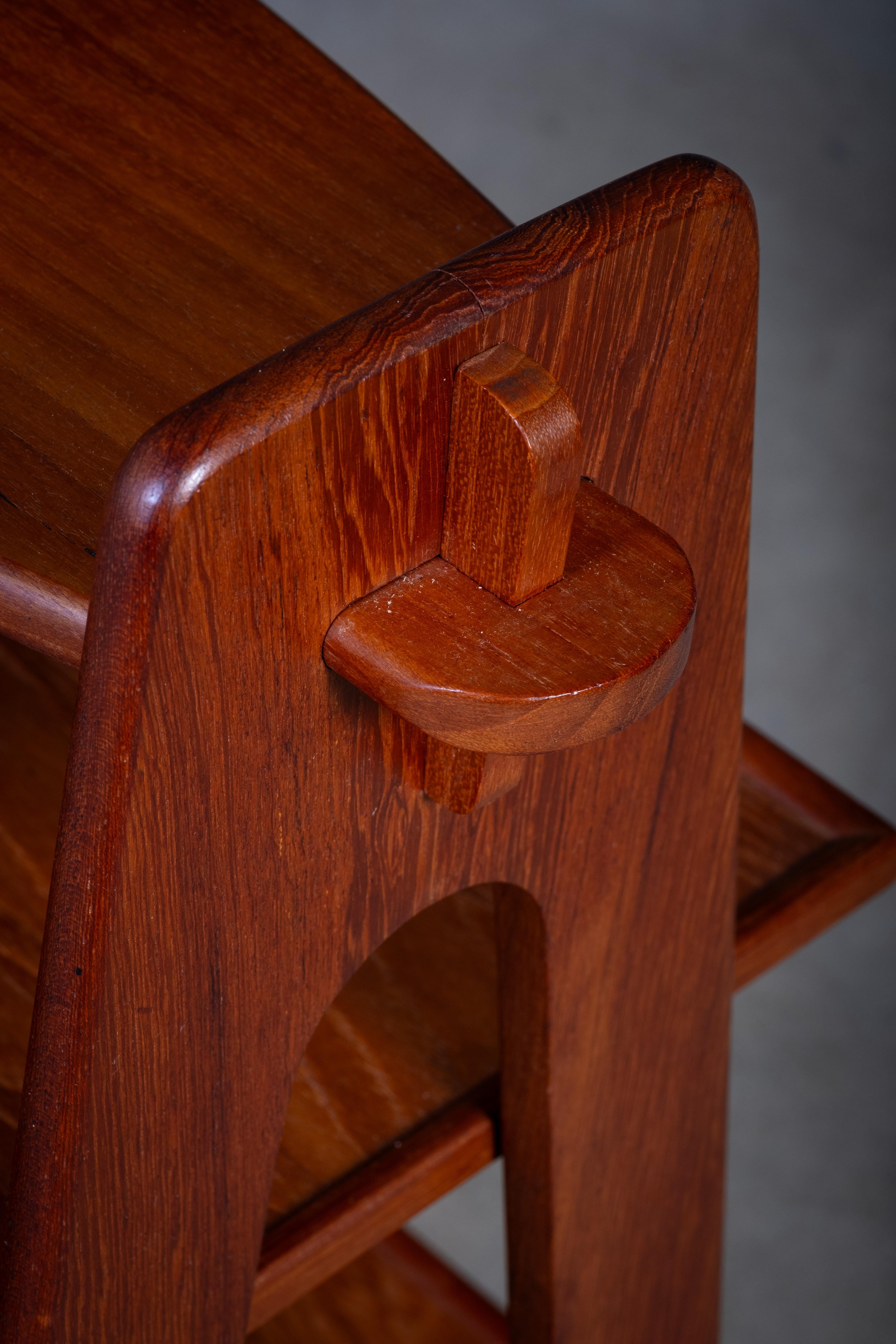 Danish Teak Bar / Serving Trolley with Champagne Bucket, 1960s For Sale 3