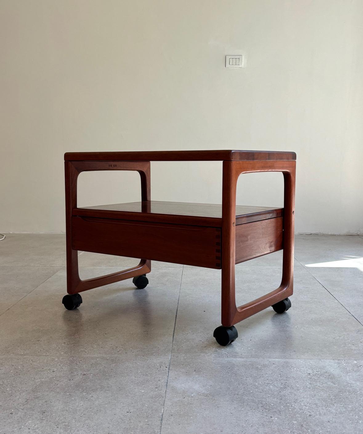 Carrello bar danese in teak di Peter Brink per BR Møbler Gelsted, Danimarca, anni '60 In condizioni ottime in vendita a Tel Aviv-Yafo, Tel Aviv District