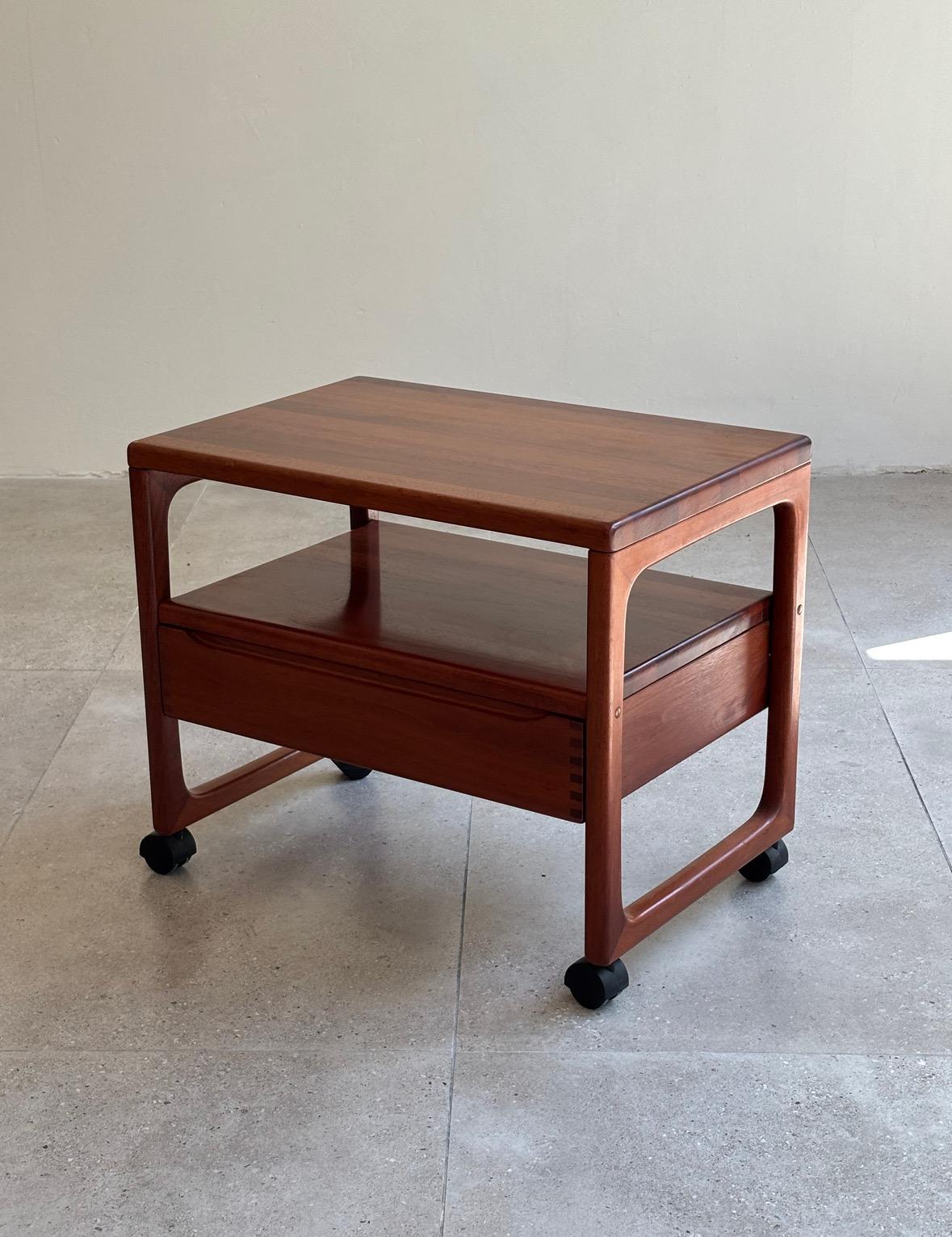 Carrello bar danese in teak di Peter Brink per BR Møbler Gelsted, Danimarca, anni '60 in vendita 2