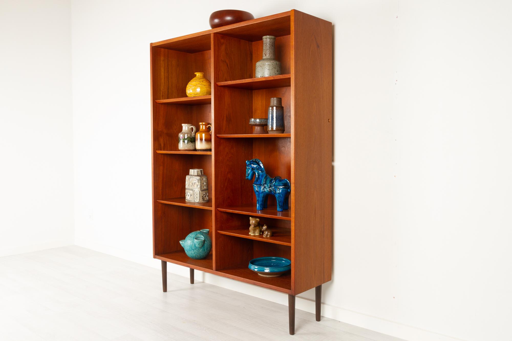 Danish Teak Bookcase 1960s 9