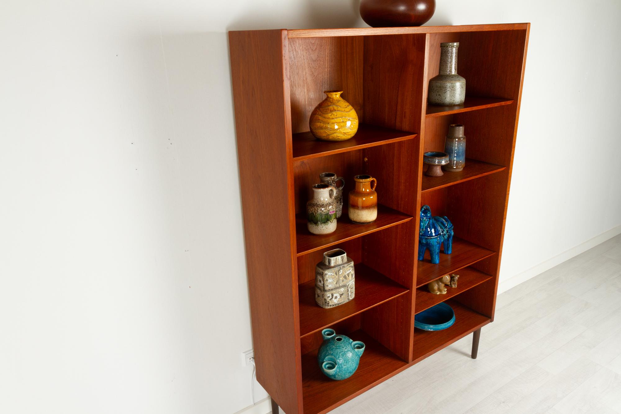 Danish Teak Bookcase 1960s 10