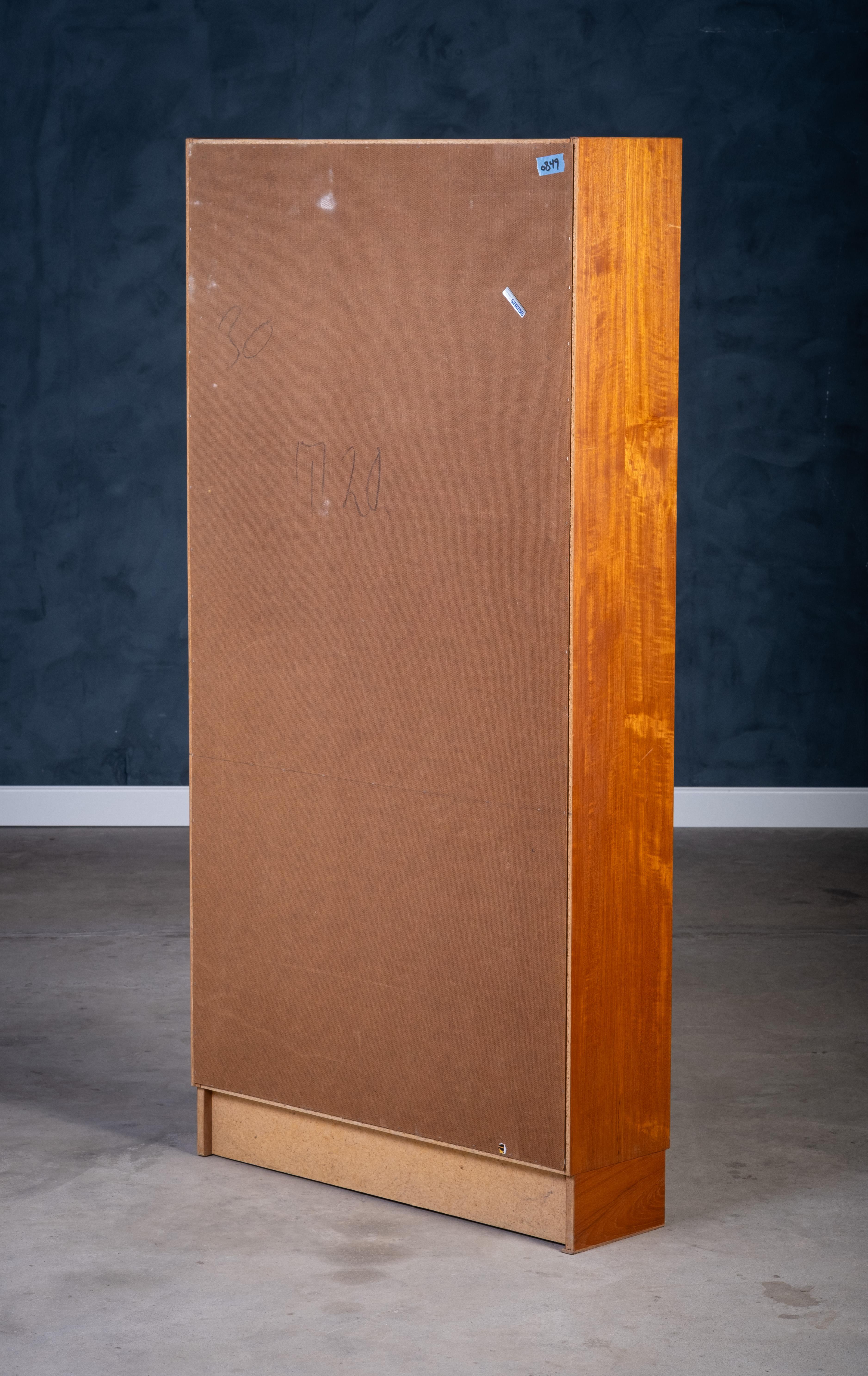 Teck Bibliothèque danoise en teck par Domino, années 1960 en vente