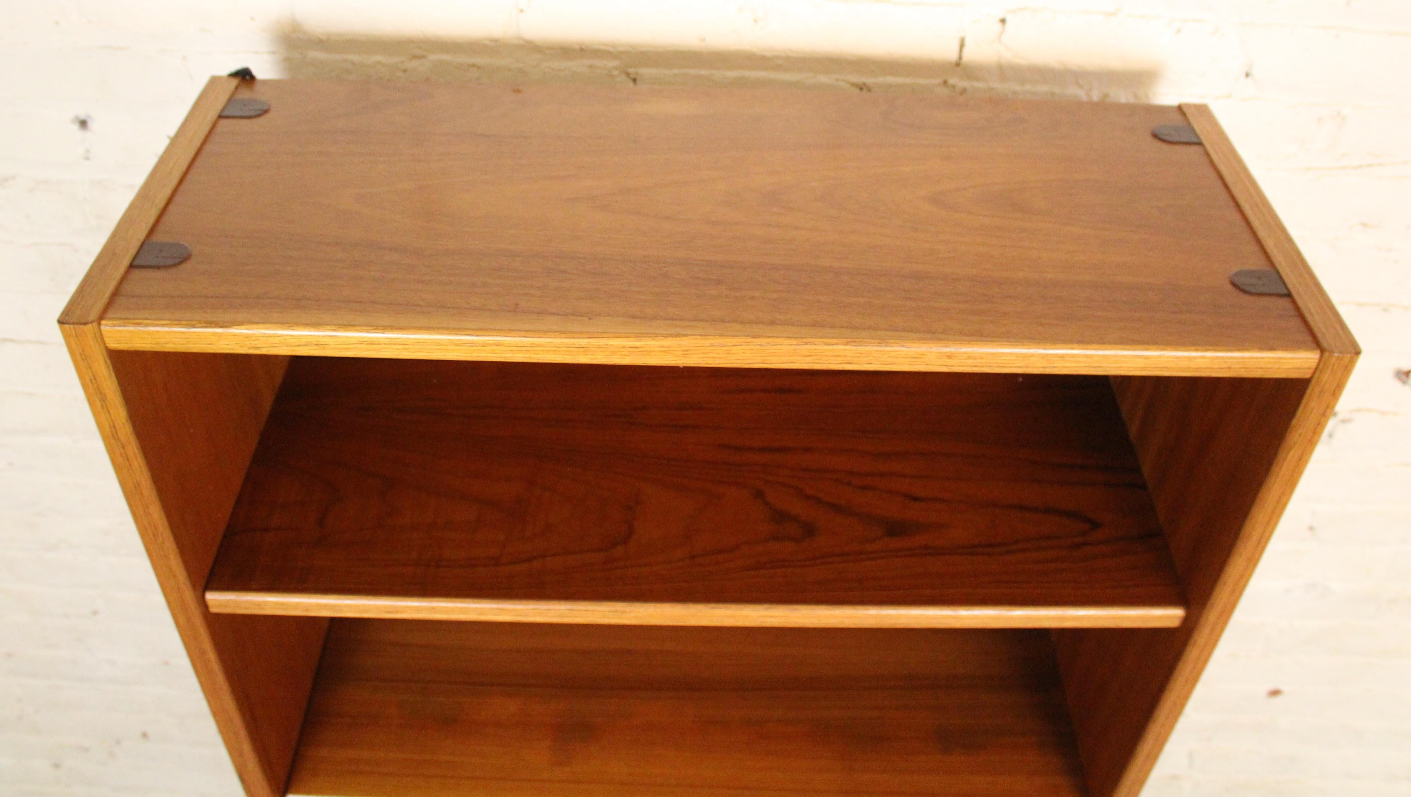 Wood Danish Teak Bookcase by Uldum Møbelfabrik For Sale