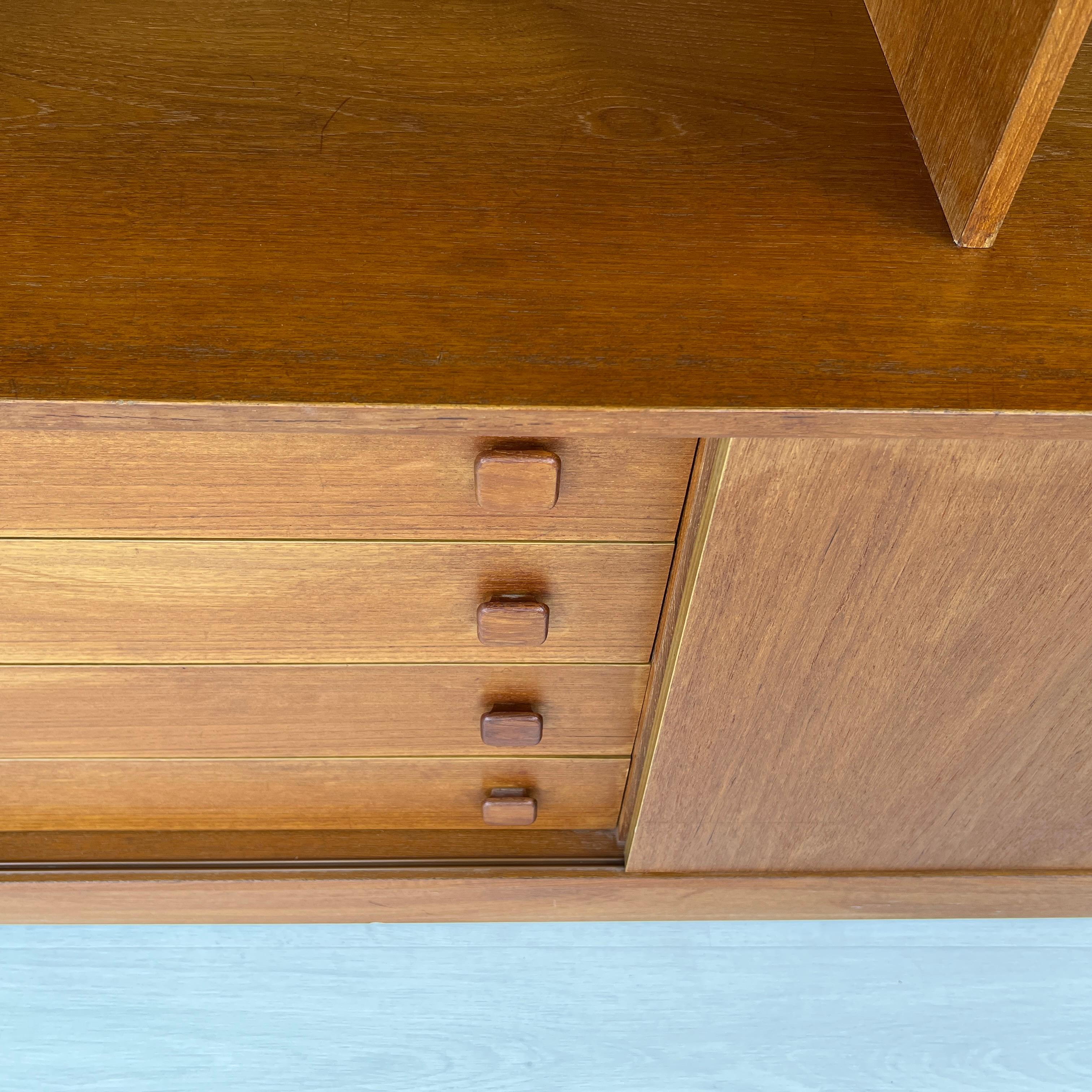 Mobile libreria danese in teak in vendita 3