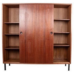 Danish teak bookcase/closed shelving unit by Børge Mogensen/Karl Andersson 1960.