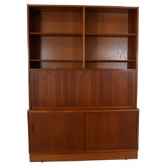 Danish Teak Bookcase, Desk Secretary by Poul Hundevad