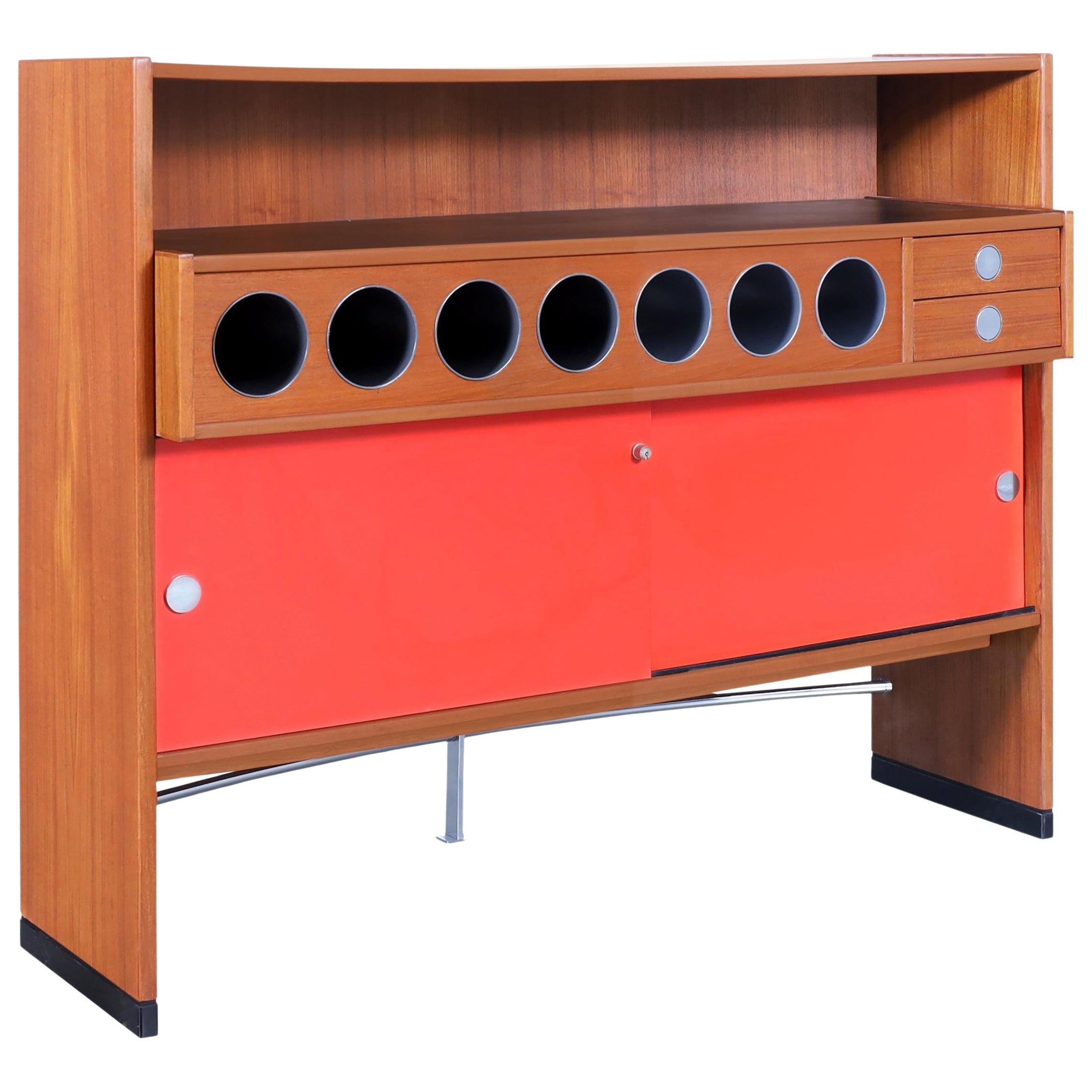 Danish Teak "Boomerang" Dry Bar by Erik Buch for Dyrlund