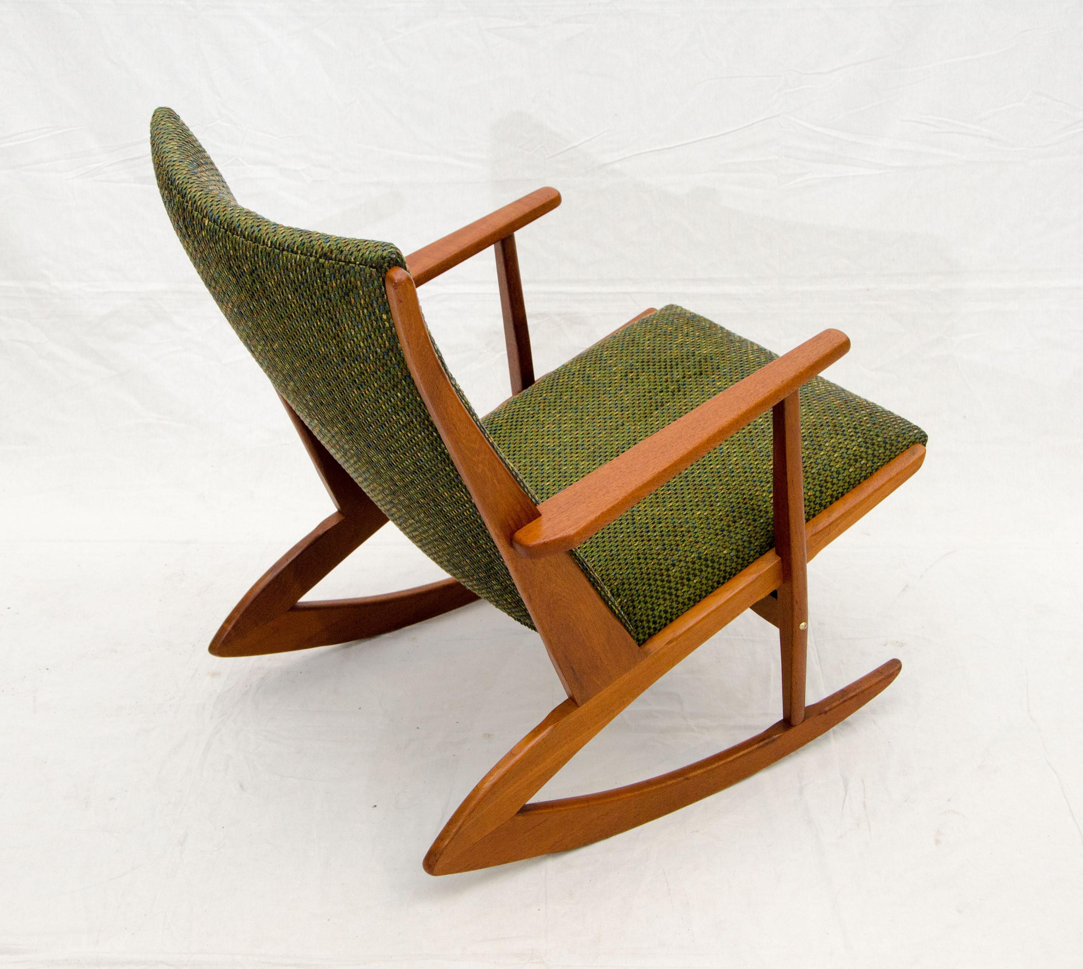 Danish Teak Boomerang Rocking Chair by Holger Georg Jensen 3