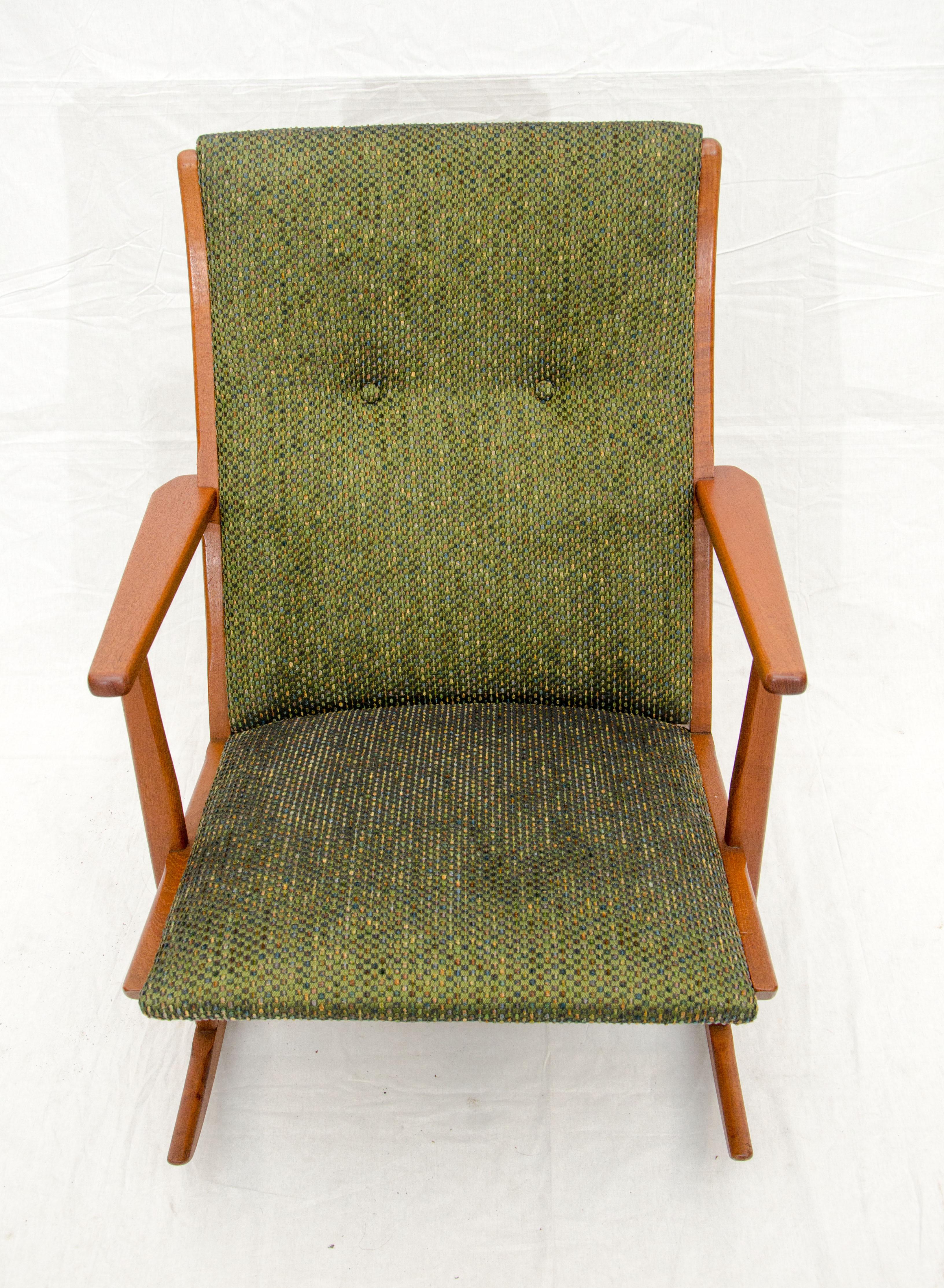 Danish Teak Boomerang Rocking Chair by Holger Georg Jensen 8