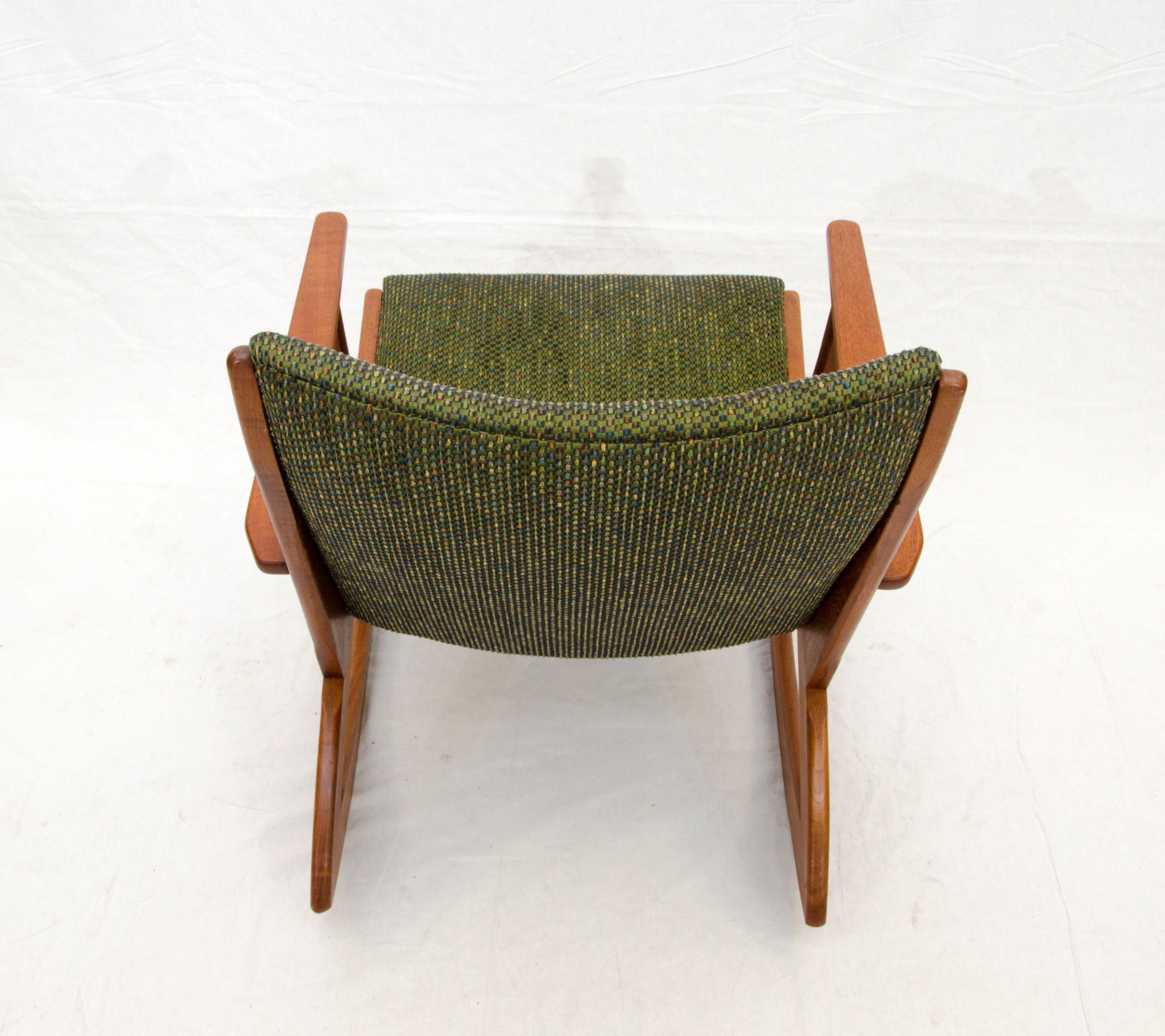 Danish Teak Boomerang Rocking Chair by Holger Georg Jensen 1
