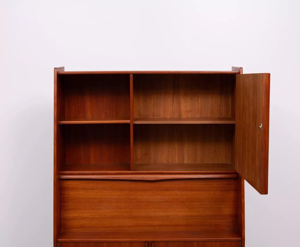 Armadio e scrivania/bar danese in teak, di Arne Vodder, anni '60 in vendita 3