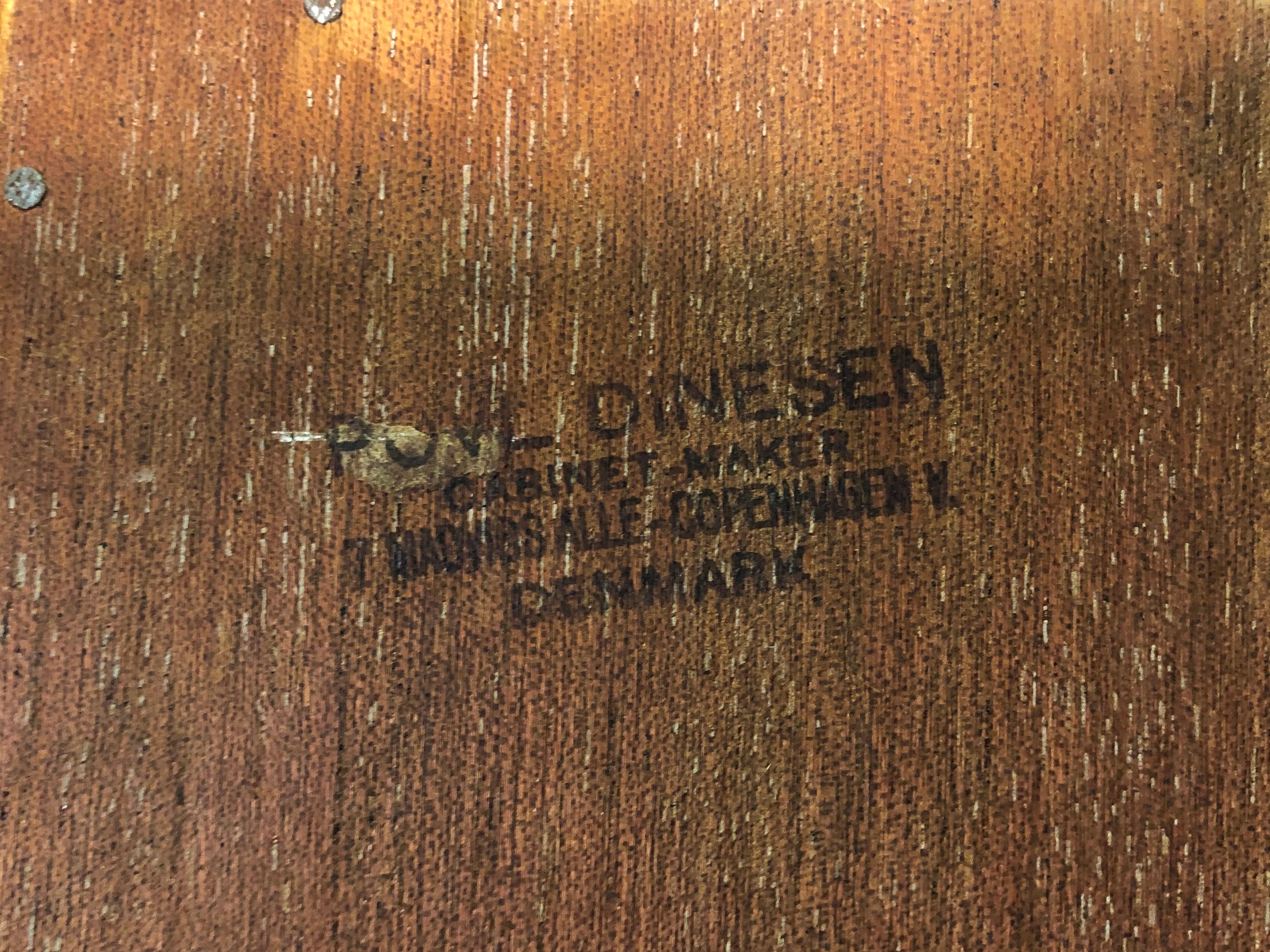 Danish Teak Cabinet Bookcase by Børge Mogensen for Povl Dinesen Furniture Co For Sale 7