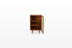 Danish teak cabinet with glass doors