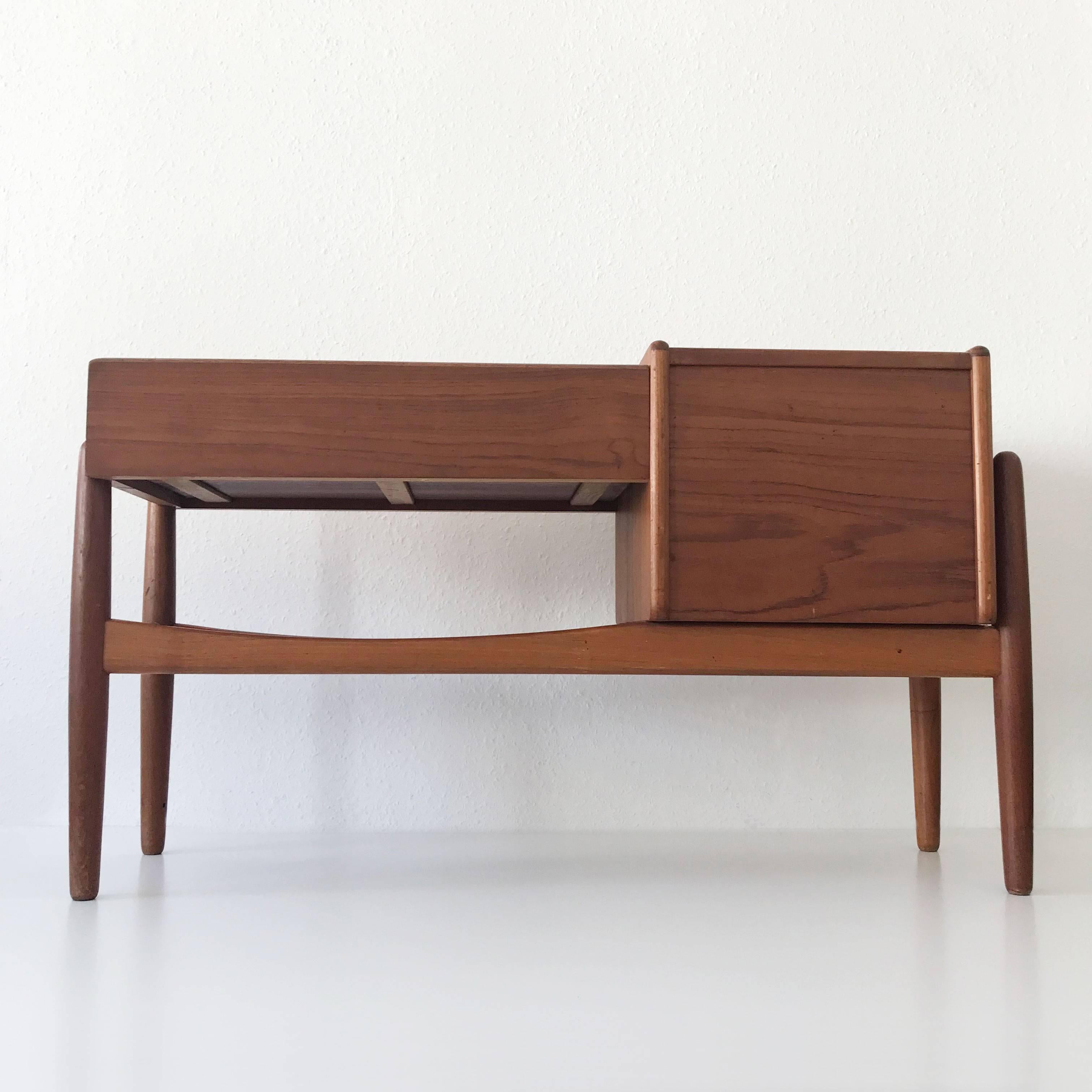 Mid-Century Modern Danish Teak Cabinet with Planter and Three-Drawers by Arne Vodder, 1960s