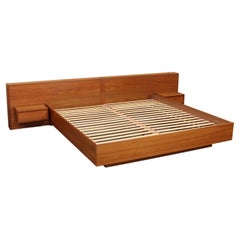 Danish Teak California King Size Platform Bed by Sannemann