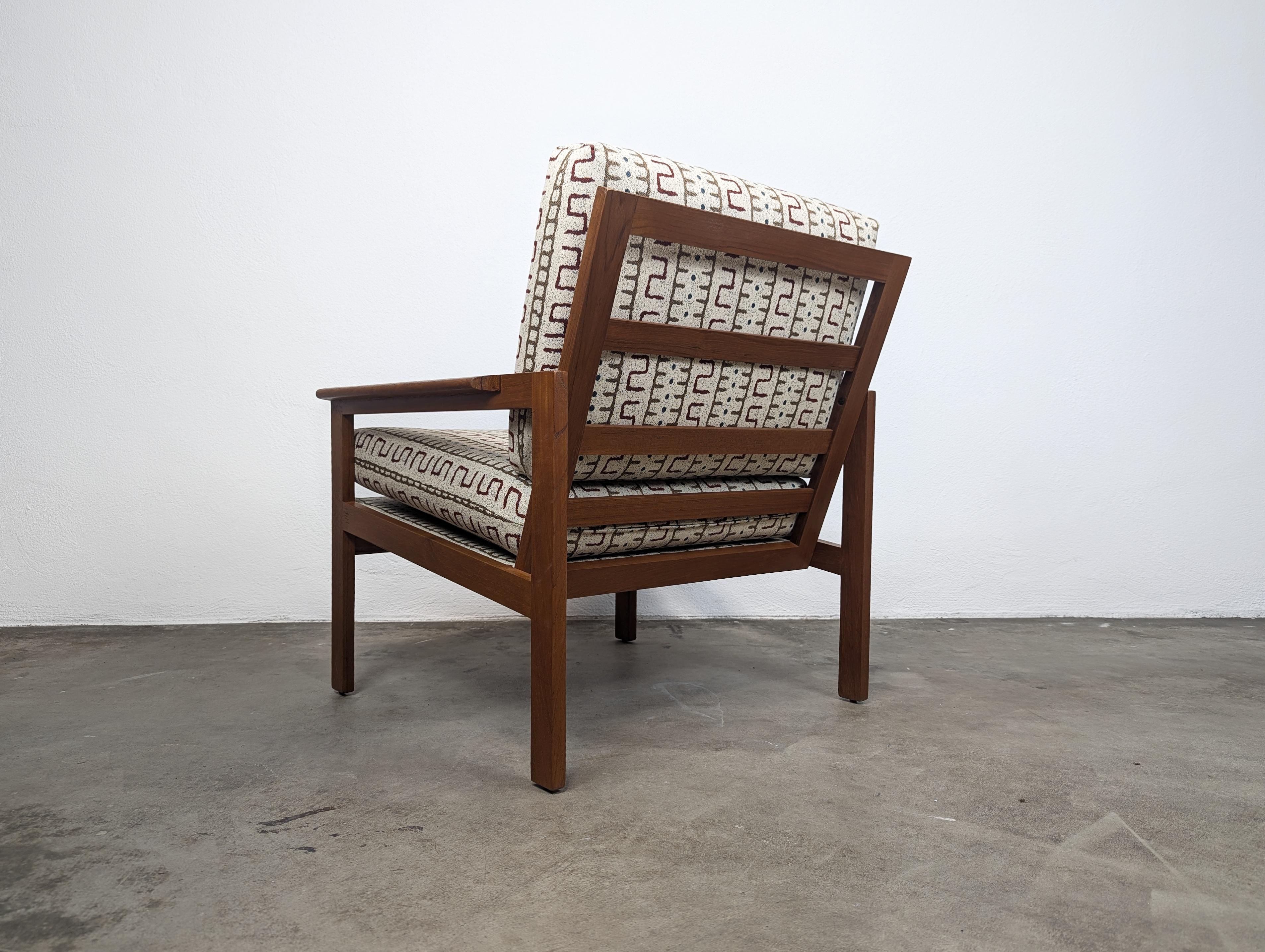 Butaca danesa Capella de teca, Illum Wikkelsø para Niels Eilersen, c. 1960 en Excelente estado para la venta en Chino Hills, CA