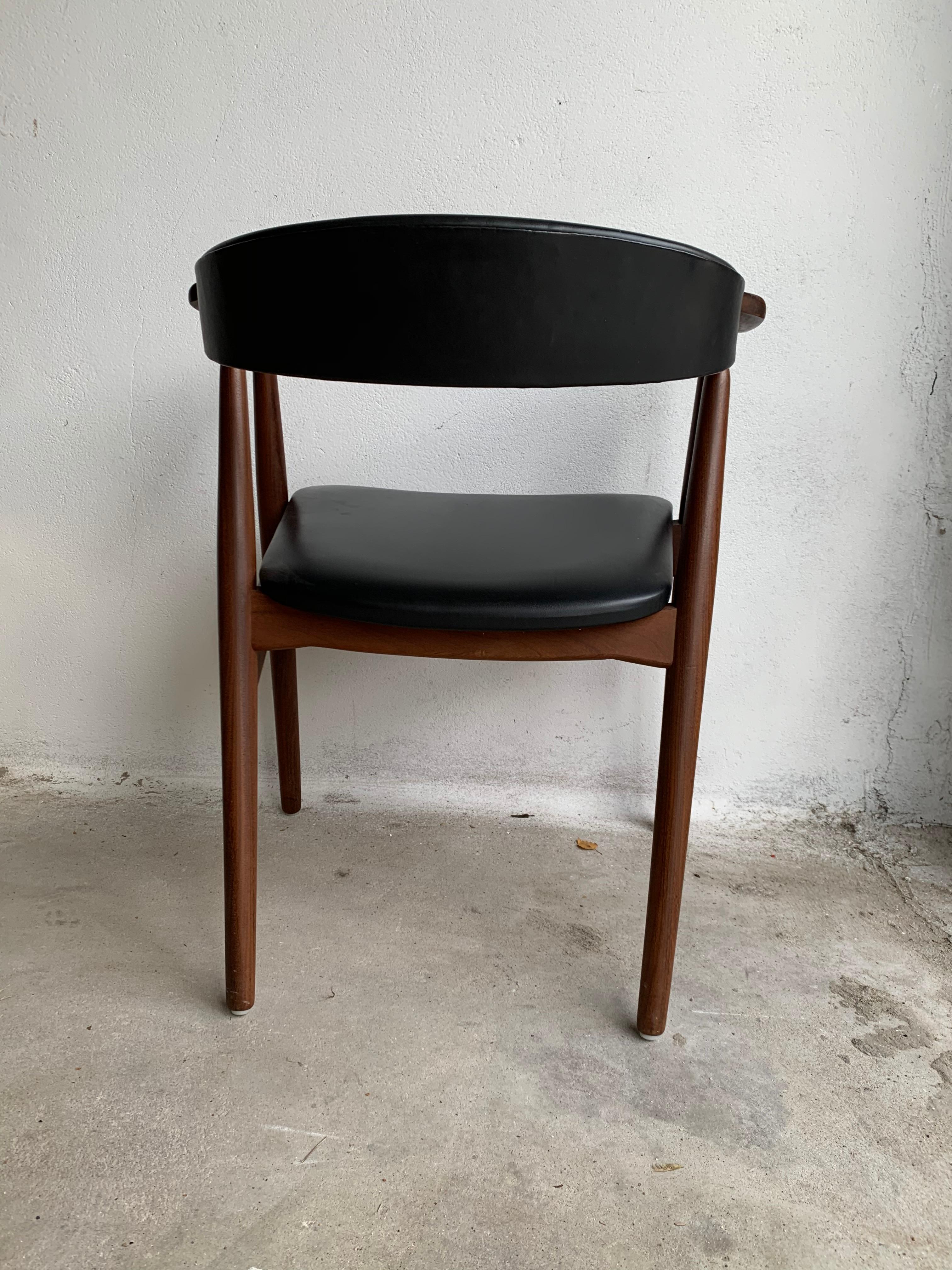 20th Century Scandinavian Modern Black Teak Chair from Farstrup Møbler, 1960s 3