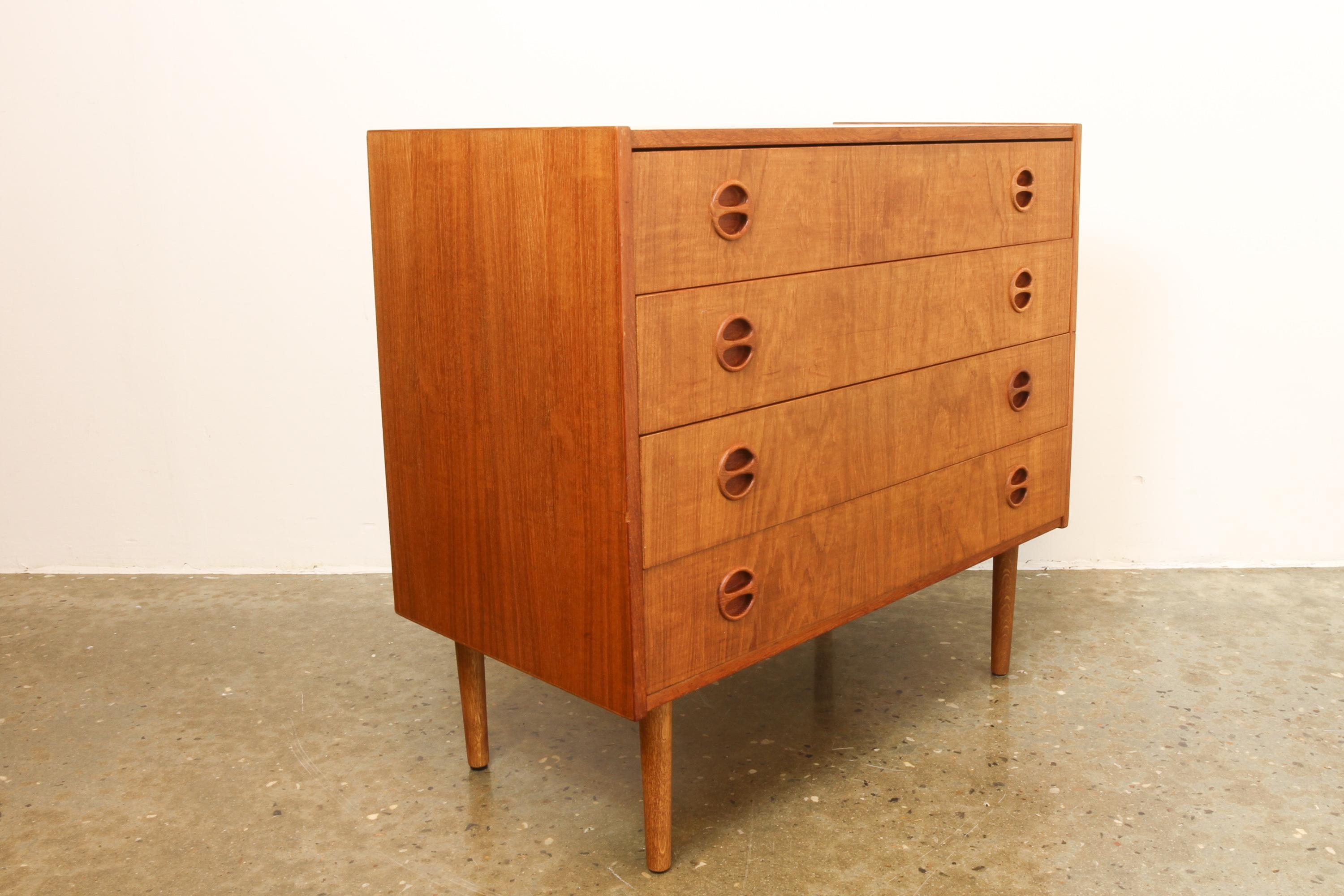 Danish Teak Chest of Drawers, 1960s In Good Condition In Asaa, DK