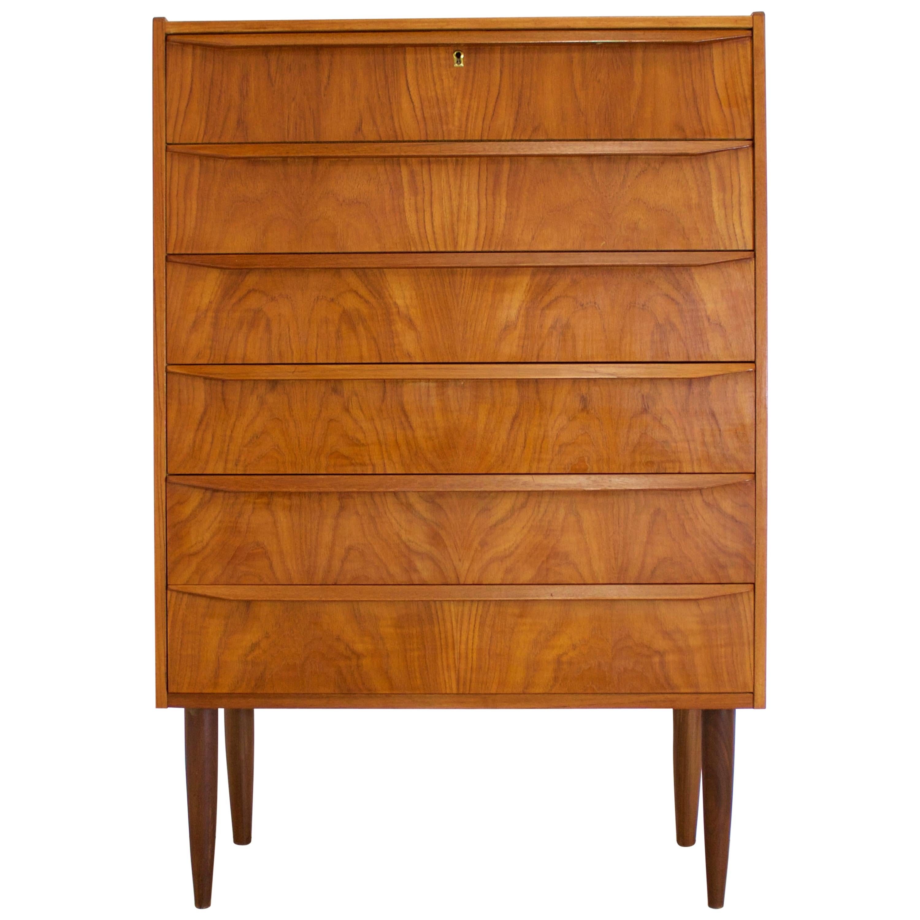 Danish Teak Chest of Drawers, 1960s