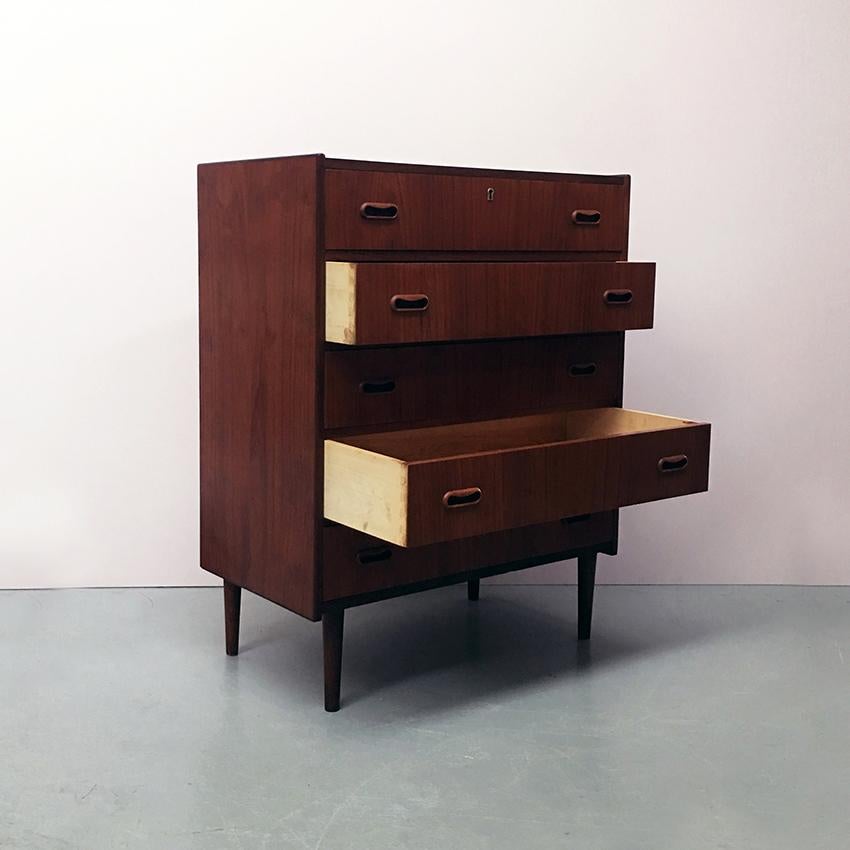 Danish Teak Chest of Drawers, 1960s 7