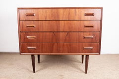 Danish Teak chest of drawers, 4 drawers, by Borge Mogensen, Søborg Mobelfabrik.