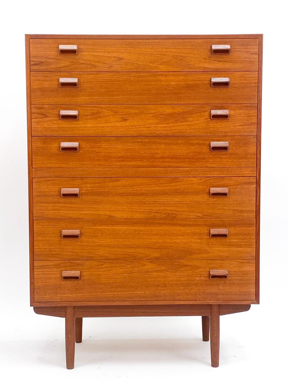 Danish Teak Chest of Drawers By Borge Mogensen For Soborg, C.1950's For Sale 1