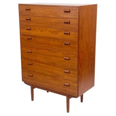 Danish Teak Chest of Drawers By Borge Mogensen For Soborg, C.1950's
