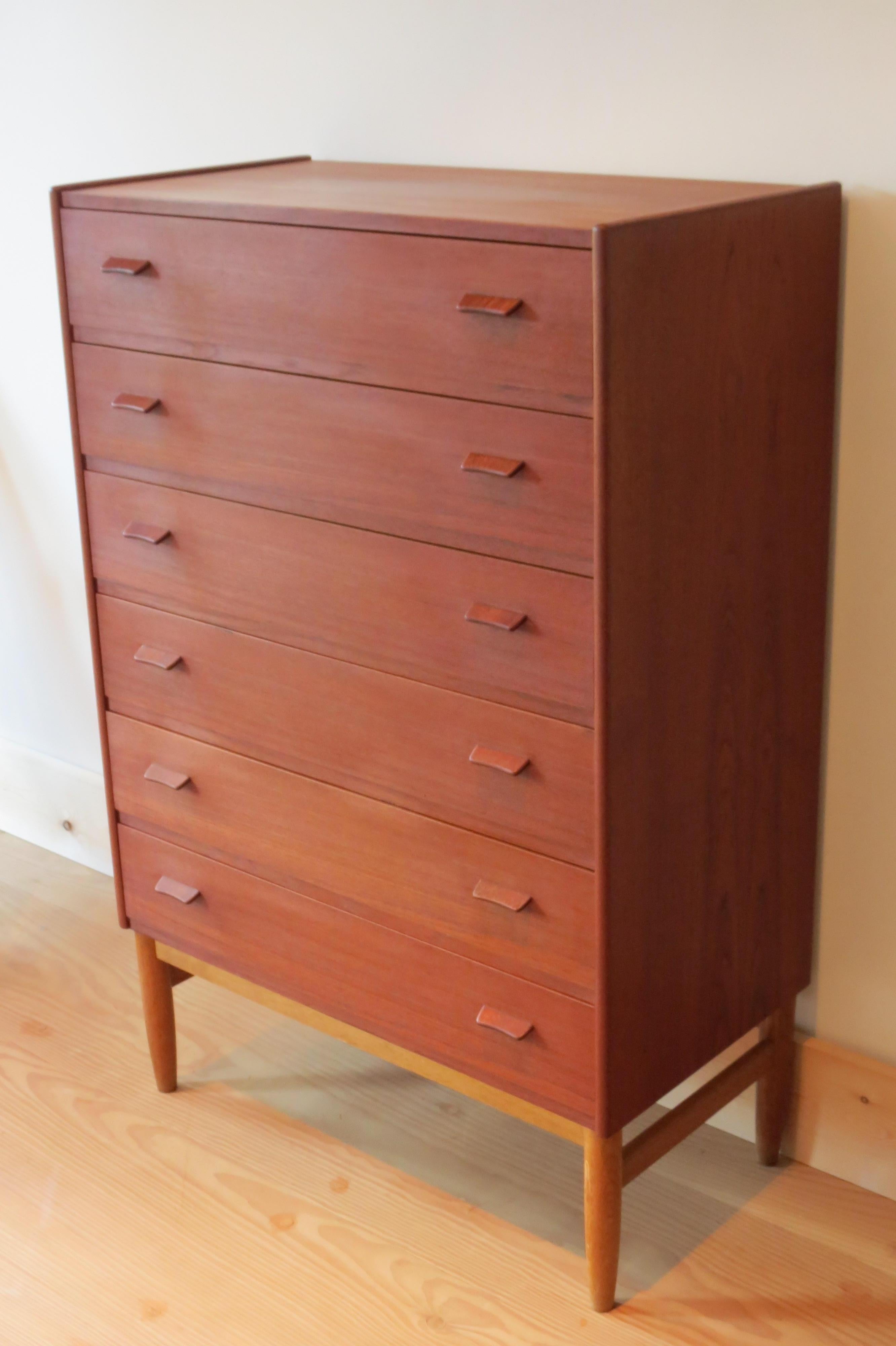 Danish Teak Chest of Drawers by Poul Volther for Munch Slageise, Denmark, 1960s 4