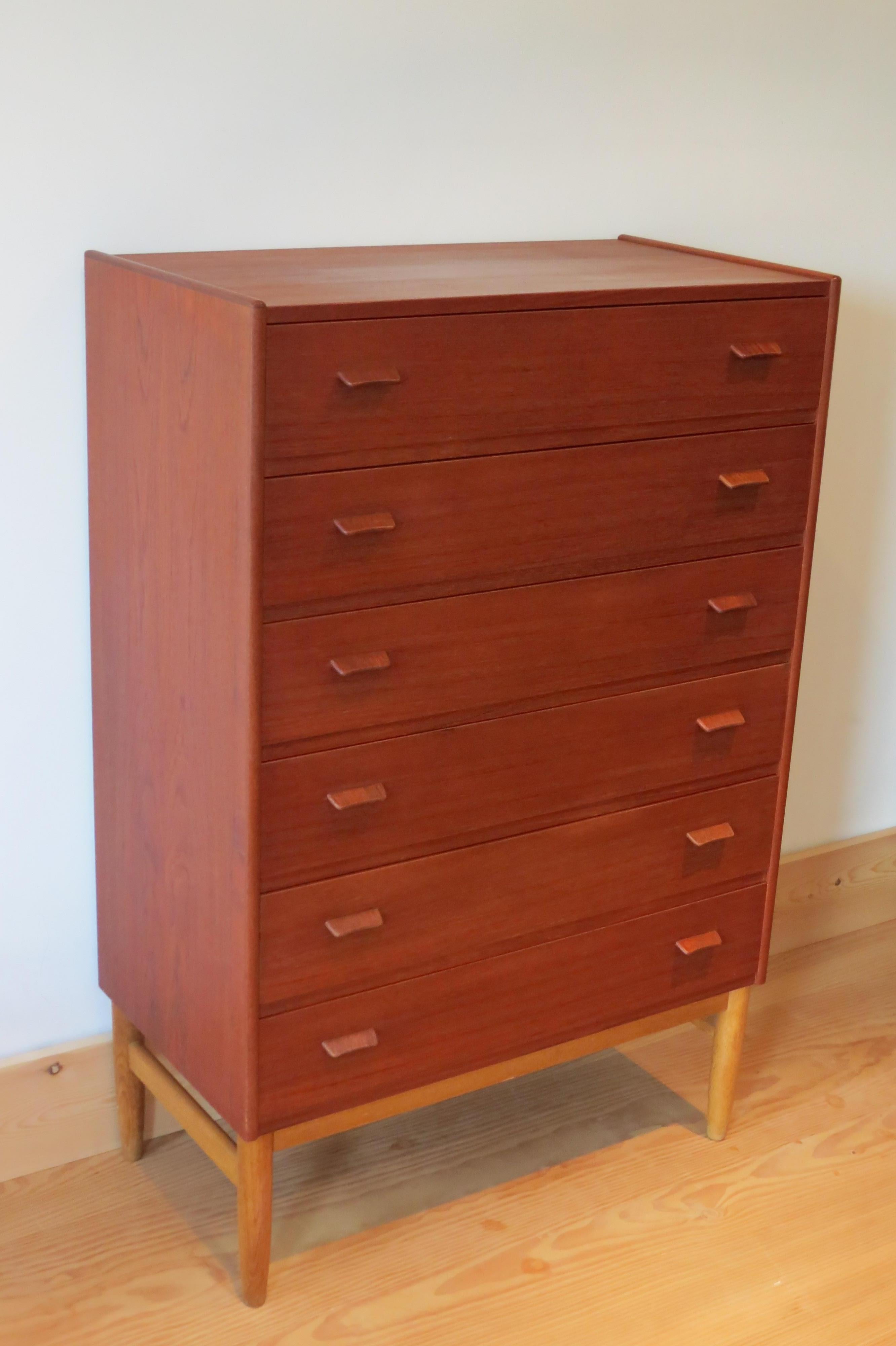 Danish Teak Chest of Drawers by Poul Volther for Munch Slageise, Denmark, 1960s 3