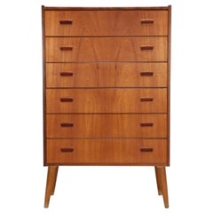Danish Teak Chest of Drawers, restored