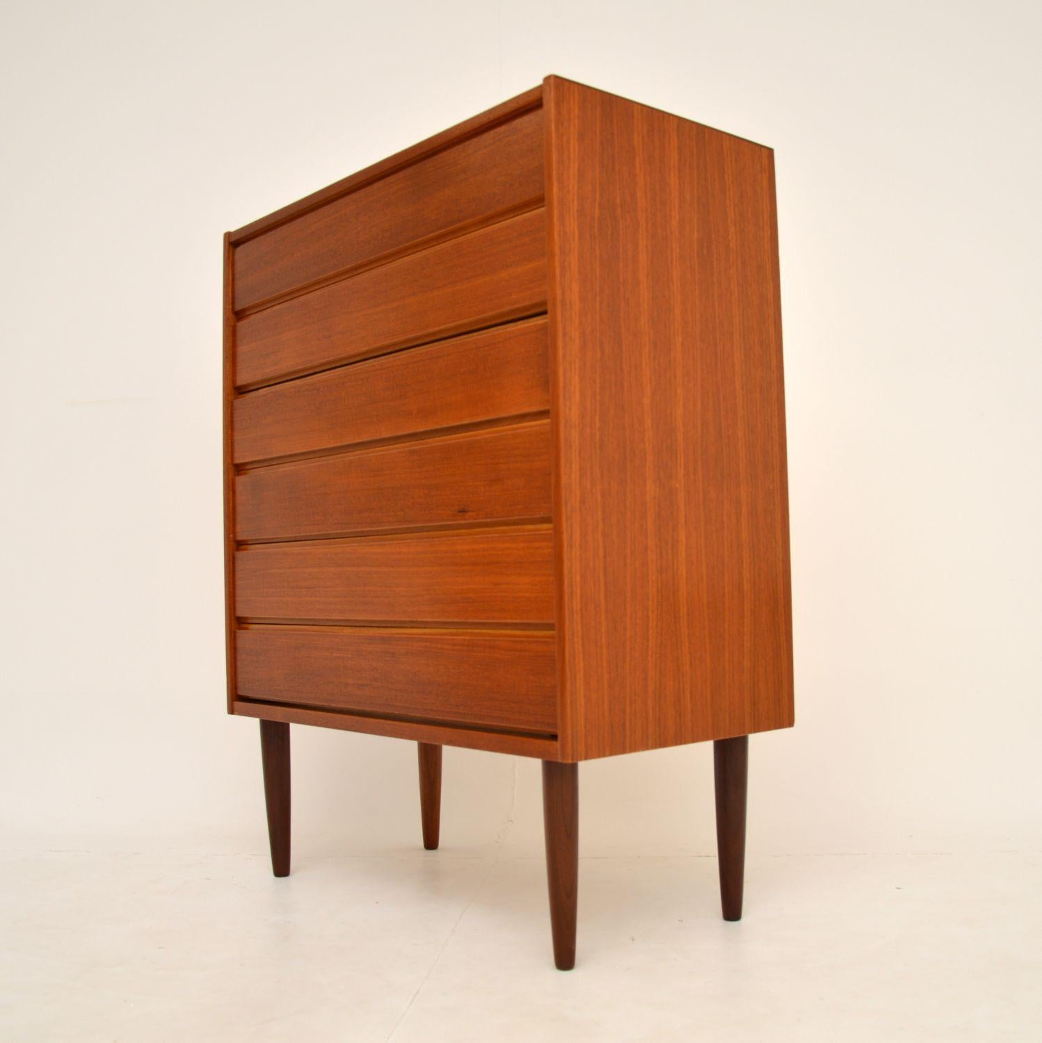 Danish Teak Chest of Drawers Vintage, 1960’s 1