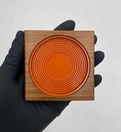 Posavasos danés de teca, Dinamarca, años 60