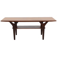 Tavolino danese in teak, anni '60