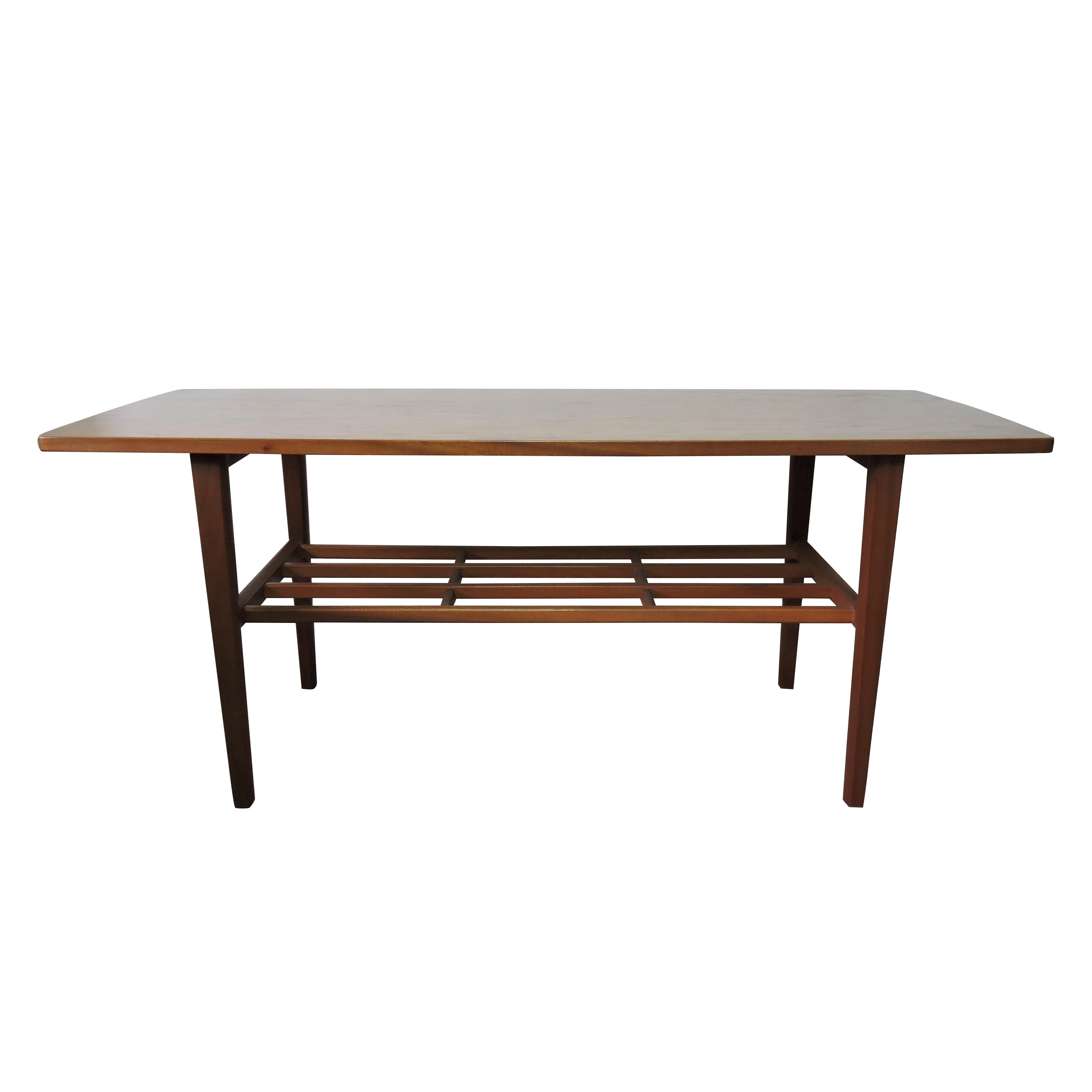 Danish Teak Coffee Table, 1960s For Sale