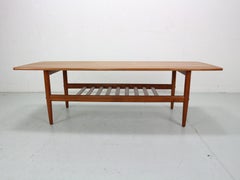 Danish teak coffee table attributed to Grete Jalk, 1960's