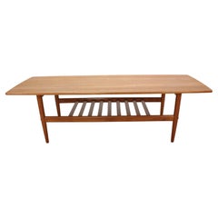 Retro Danish teak coffee table attributed to Grete Jalk, 1960's