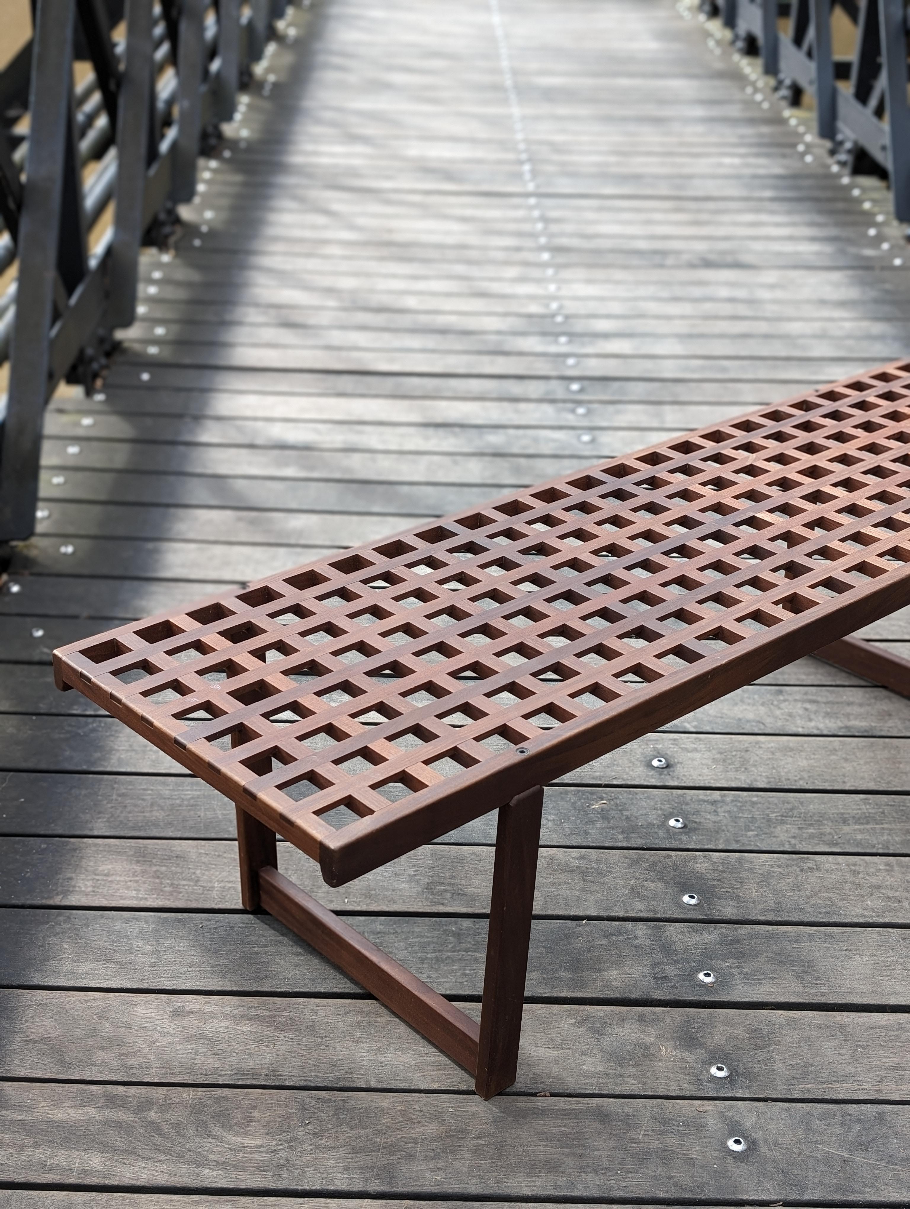 Mid-Century Modern Danish Teak Coffee Table / Bench By Peter Løvig Nielsen