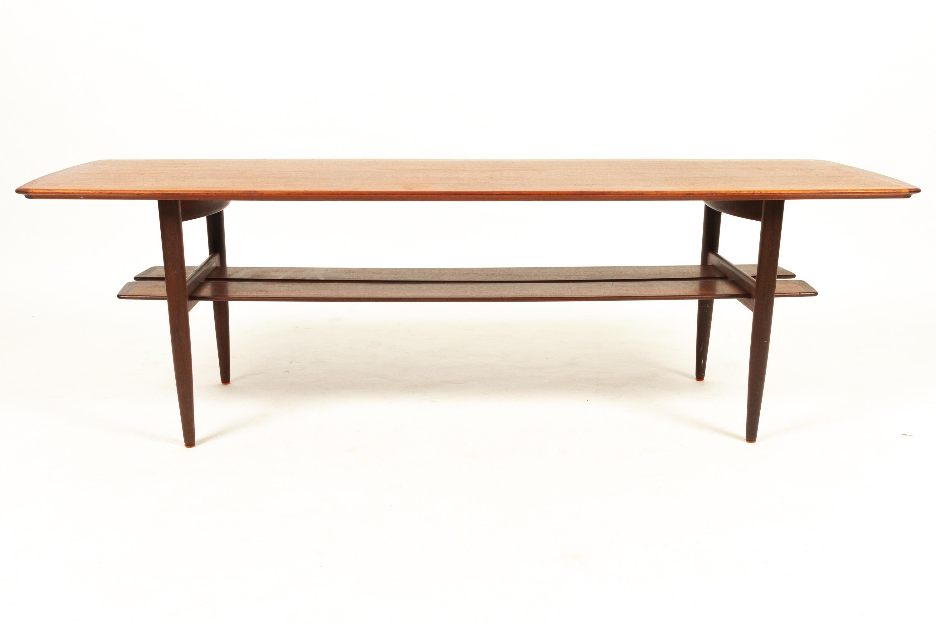 Danish Teak Coffee Table by H. W. Klein for Bramin, 1960s In Good Condition In Asaa, DK