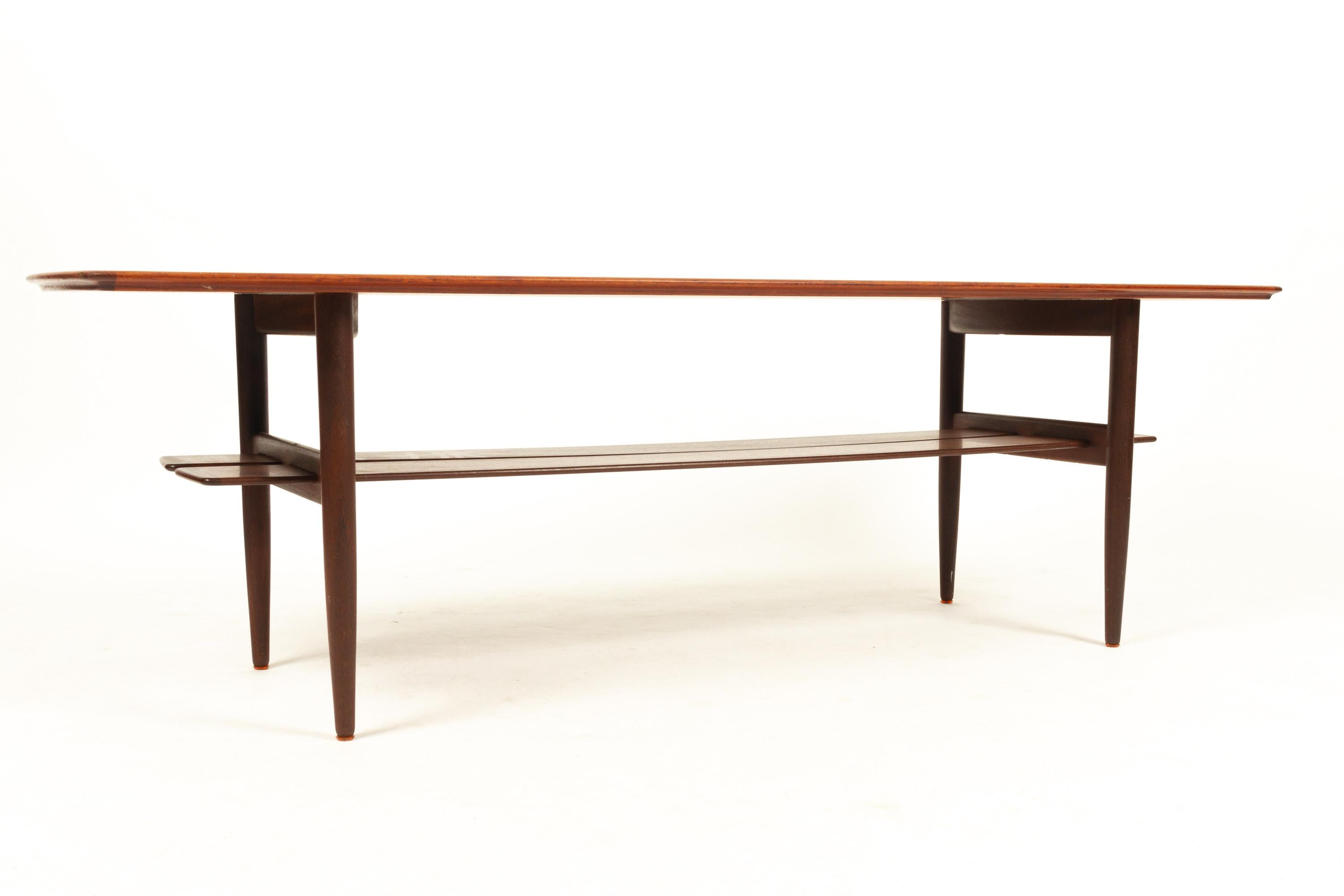 Mid-20th Century Danish Teak Coffee Table by H. W. Klein for Bramin, 1960s