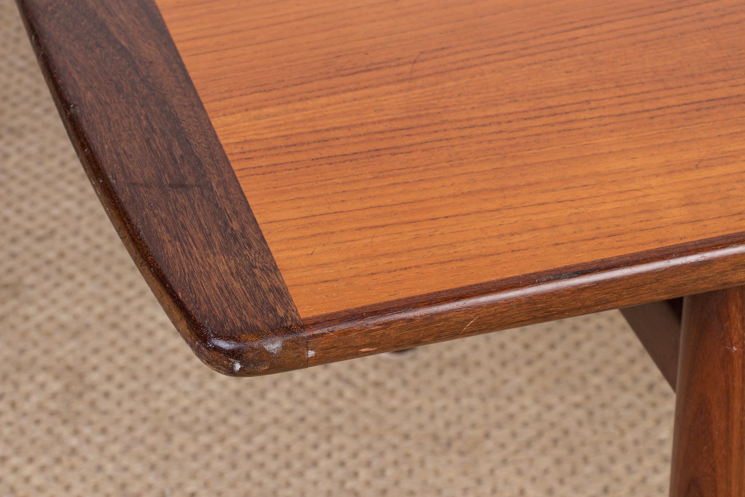 Danish Teak Coffee Table by HE Mobler 1960 For Sale 5