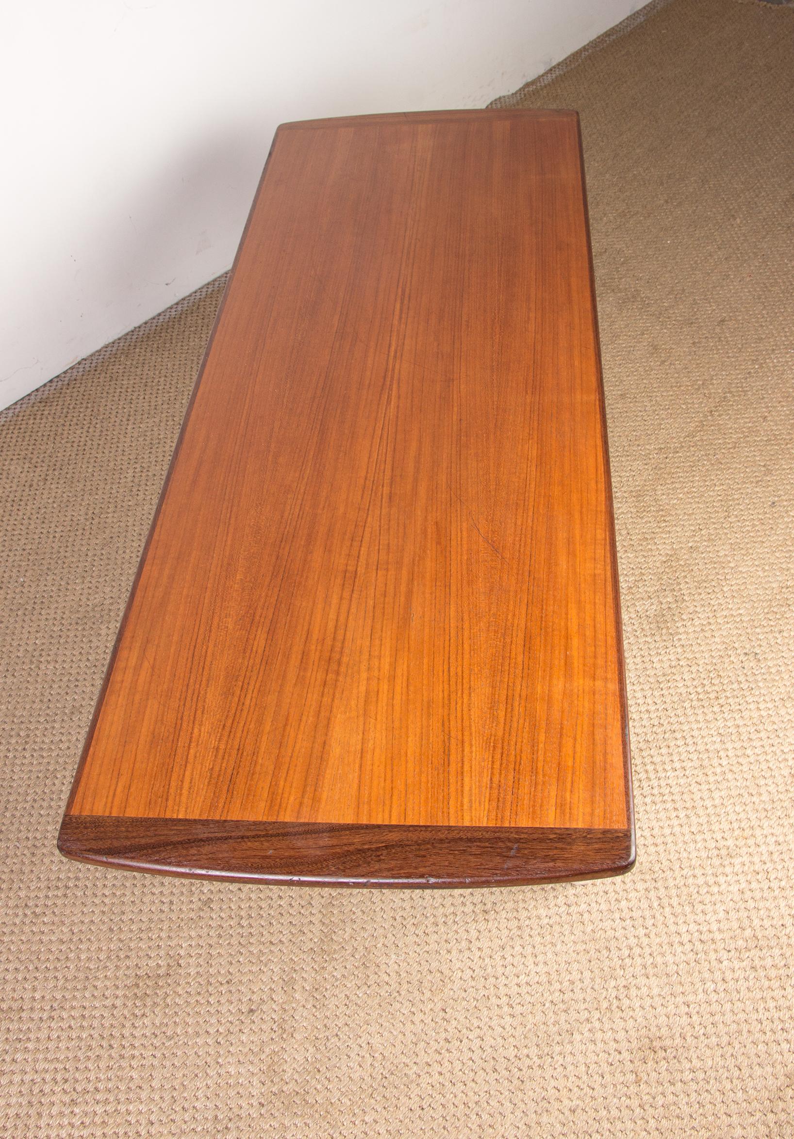 Danish Teak Coffee Table by HE Mobler 1960 For Sale 7