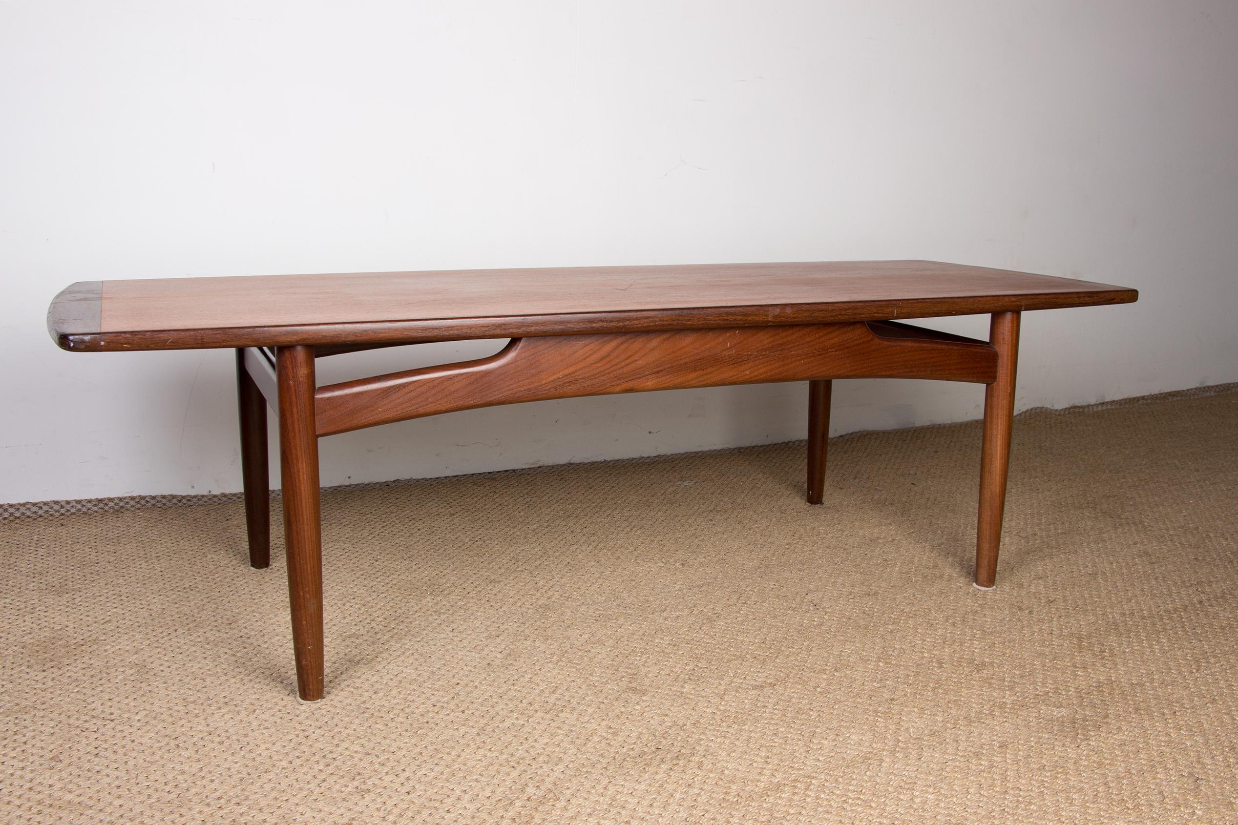 Danois Table basse danoise HE Mobler 1960 en vente